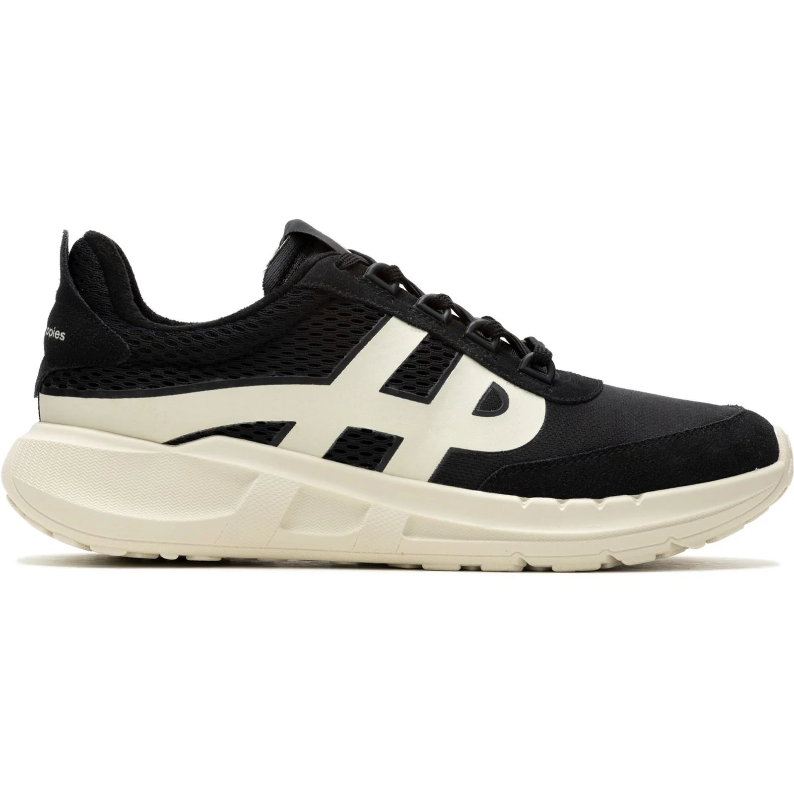 Hush Puppies Seventy8 Retro Runner Suede Men's Black Trainers - Image 6