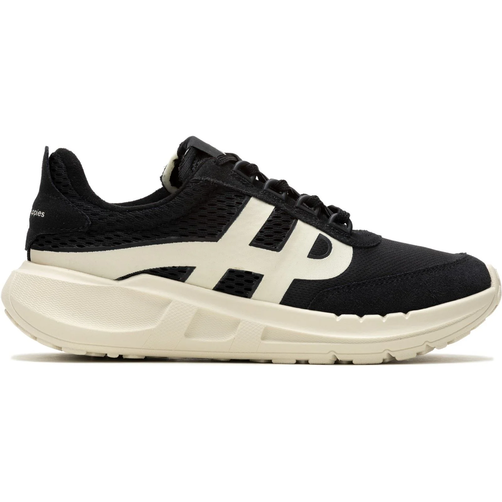 Hush Puppies Seventy8 Retro Runner Suede Women's Black Trainers - Image 6