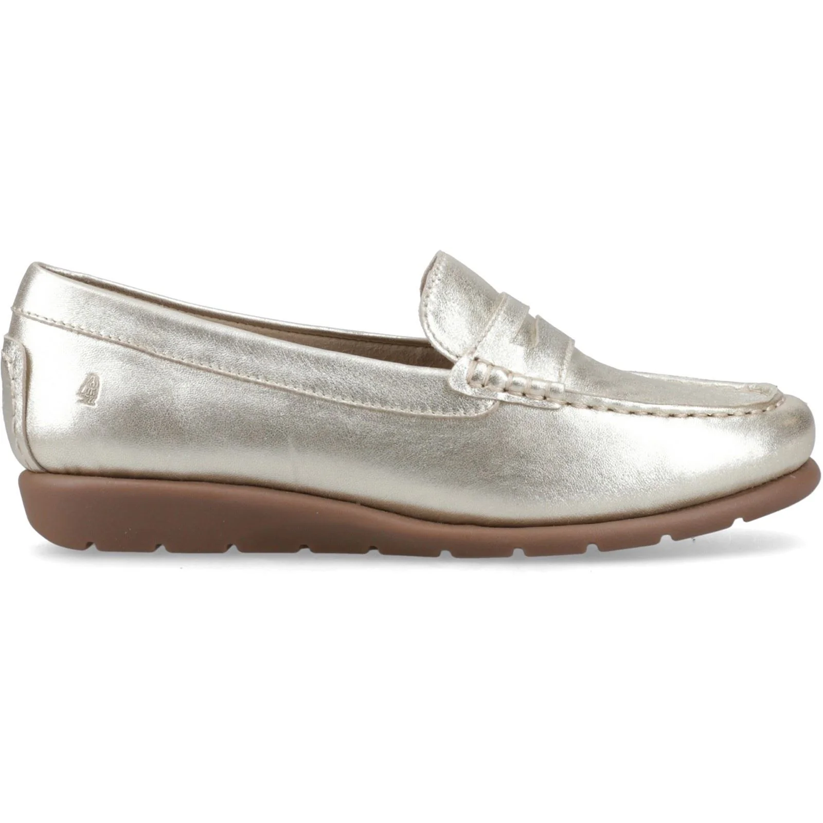 Hush Puppies Shelby Leather Women's Gold Loafers - Image 5