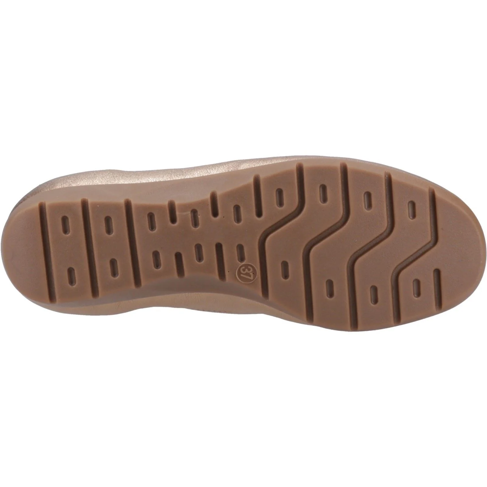 Hush Puppies Skylar Leather Women's Gold Flats - Image 3