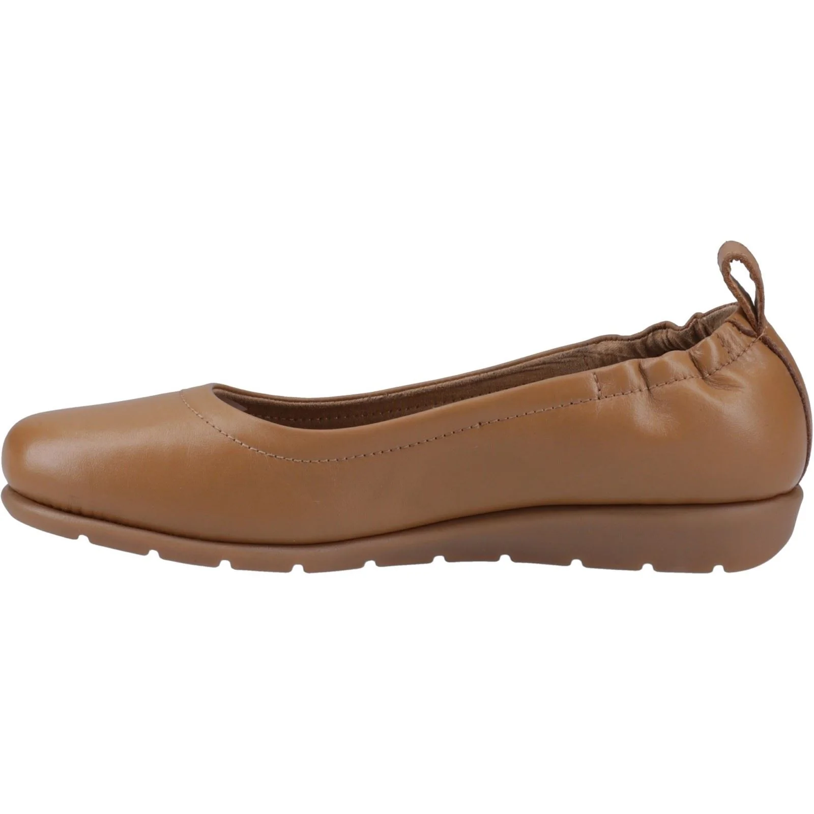 Hush Puppies Skylar Leather Women's Tan Flats - Image 4