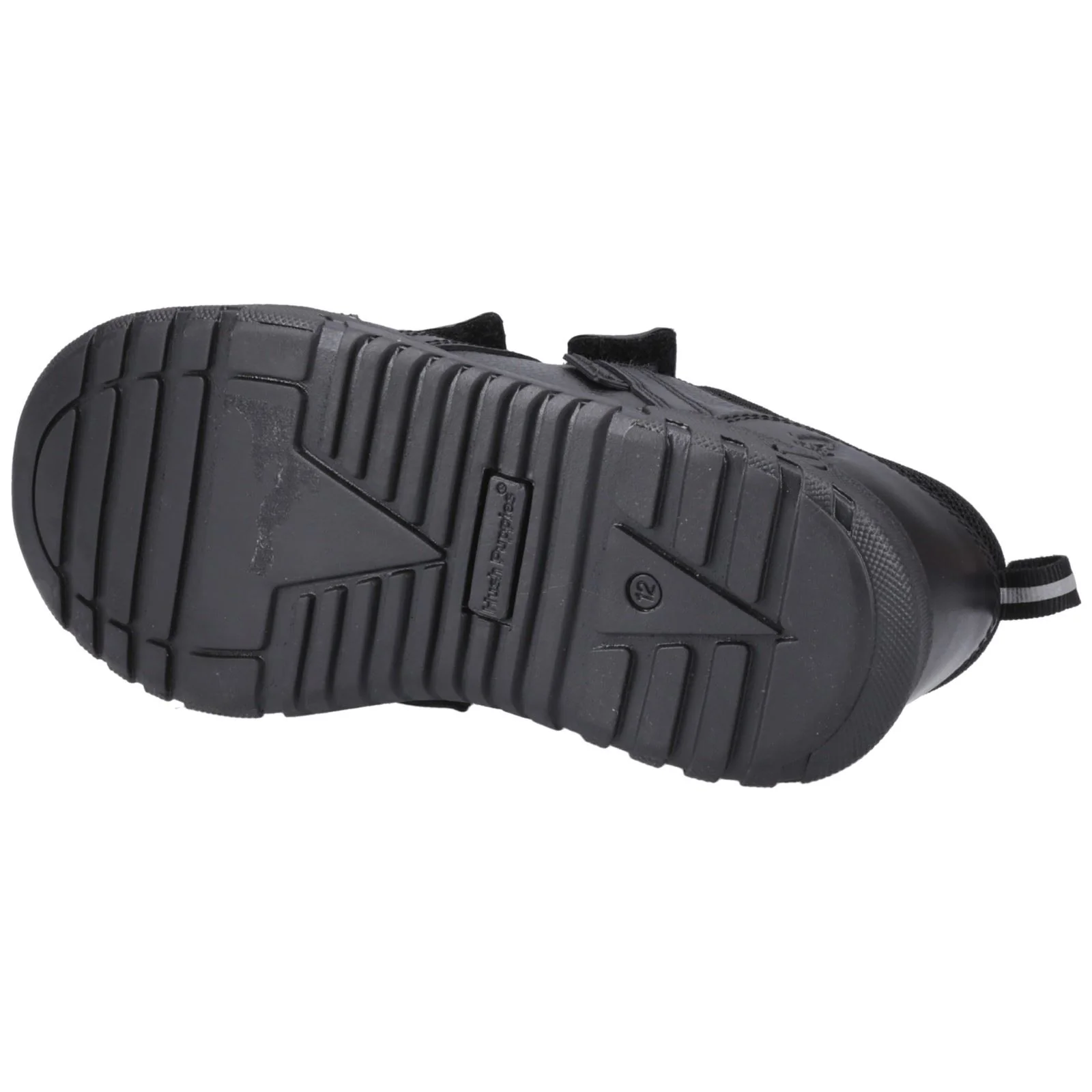 Hush Puppies Spencer Leather Junior Black Shoes - Image 7