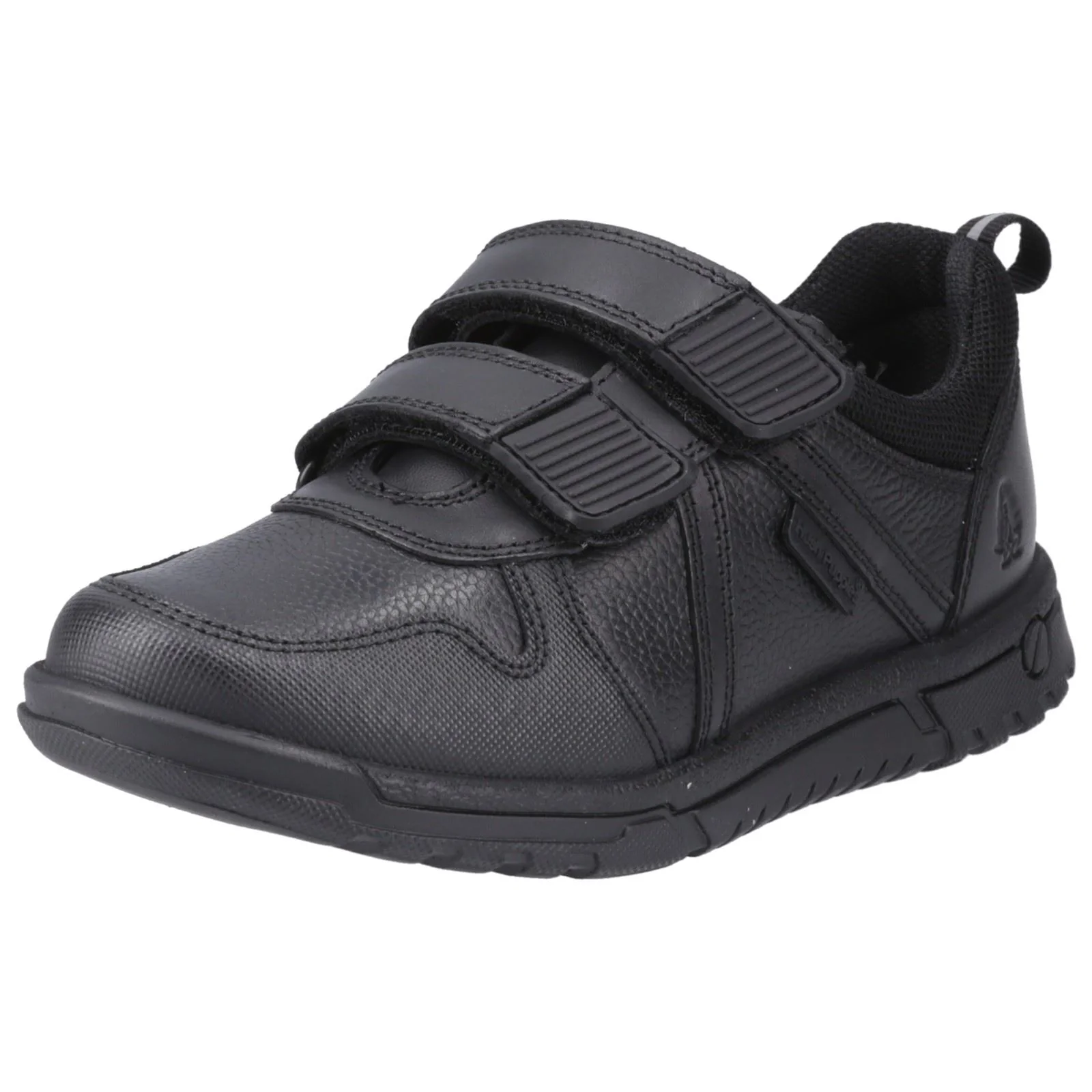 Hush Puppies Spencer Leather Junior Black Shoes - Image 8