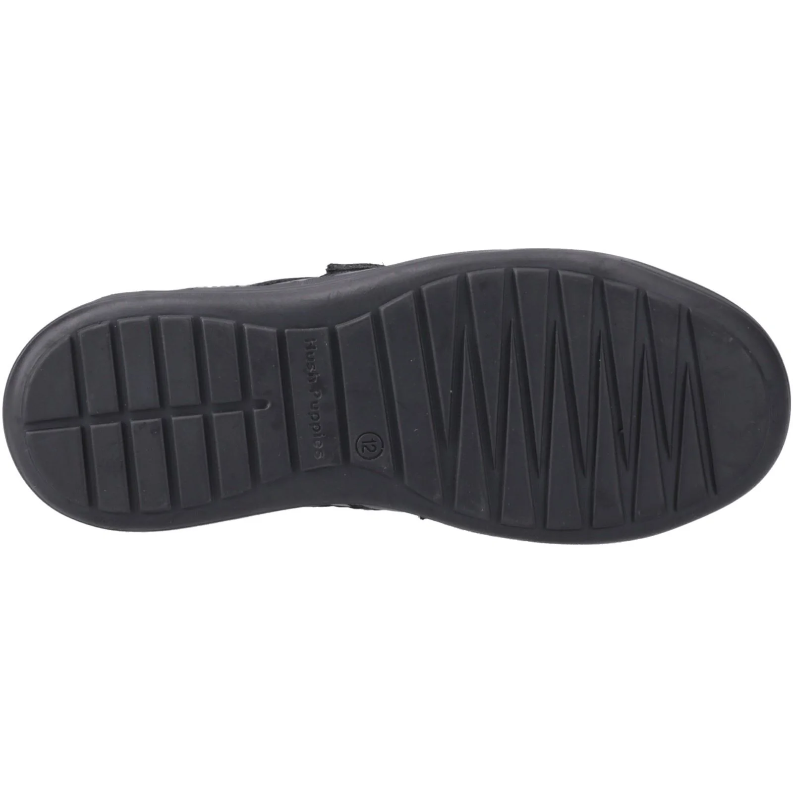 Hush Puppies Sully Leather Junior Black Shoes - Image 3