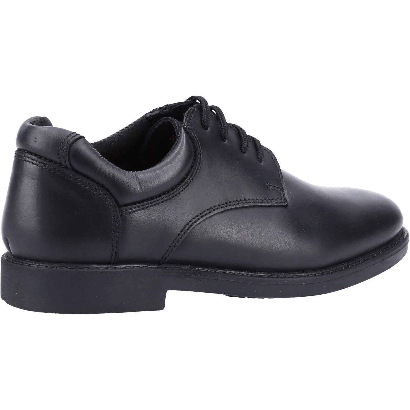 Hush Puppies Tim Junior Boys Black Leather Shoes - Image 2