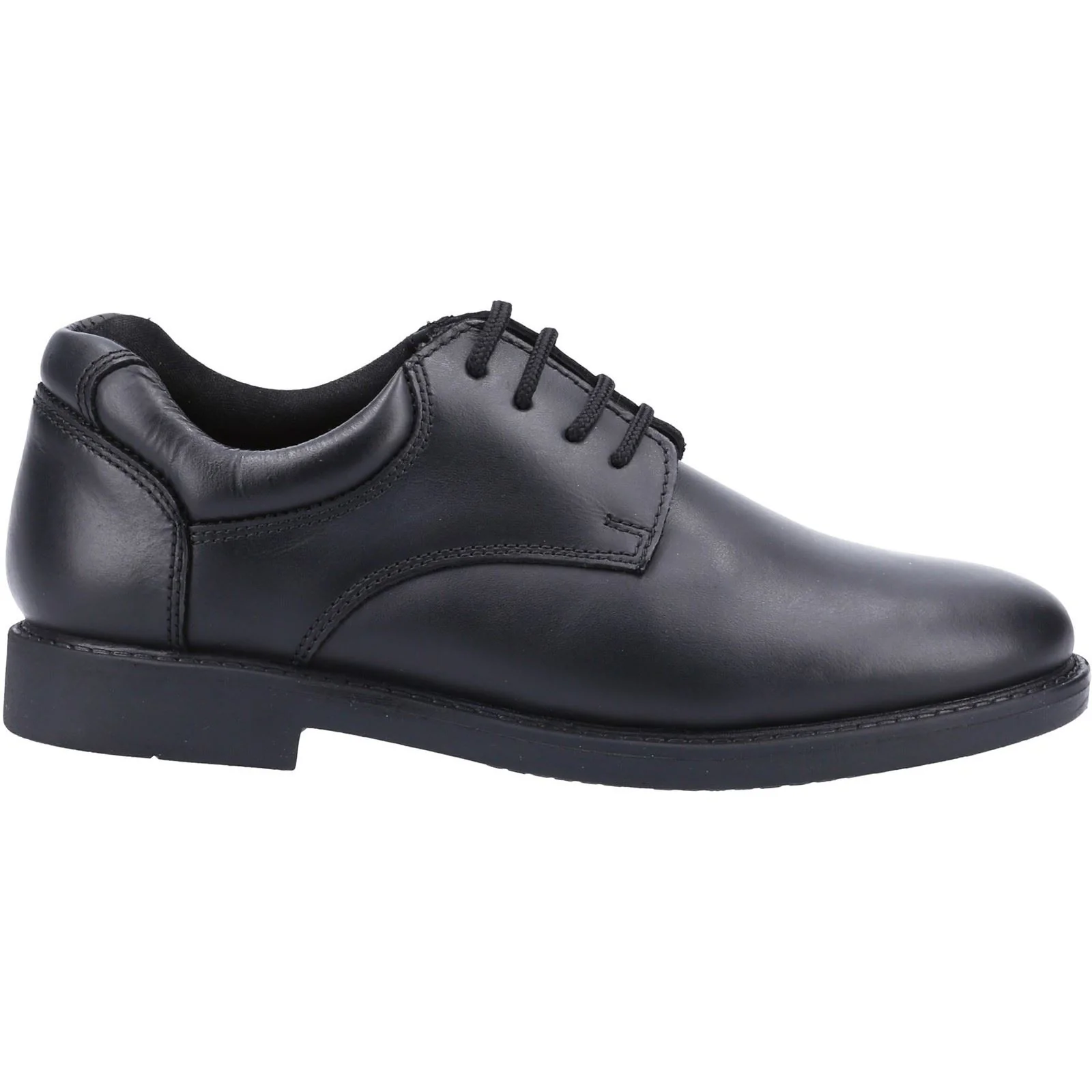 Hush Puppies Tim Junior Boys Black Leather Shoes - Image 5