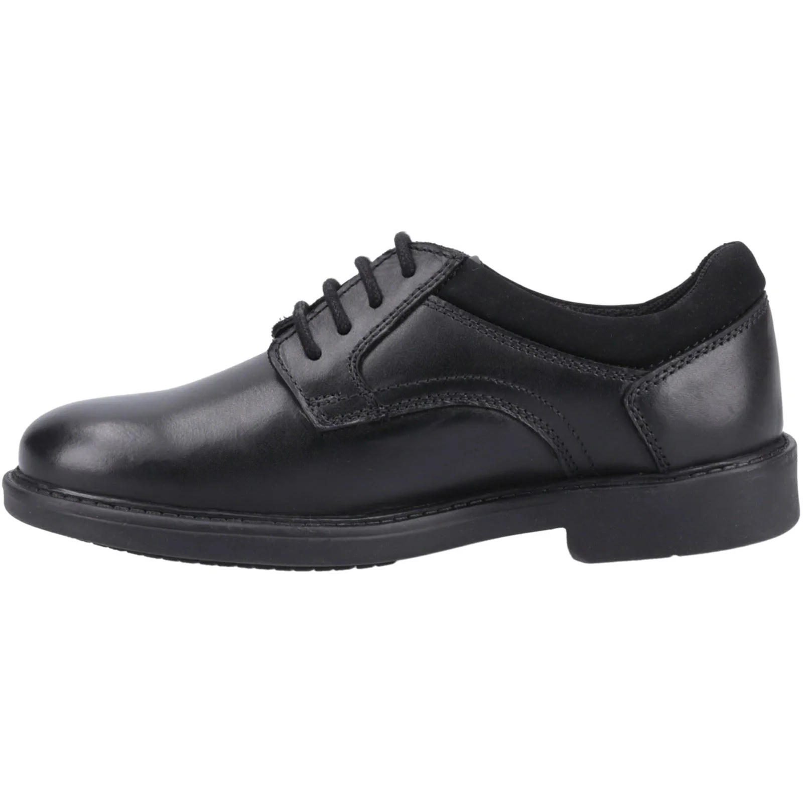 Hush Puppies Tommy Leather Youth Black Shoes - Image 4