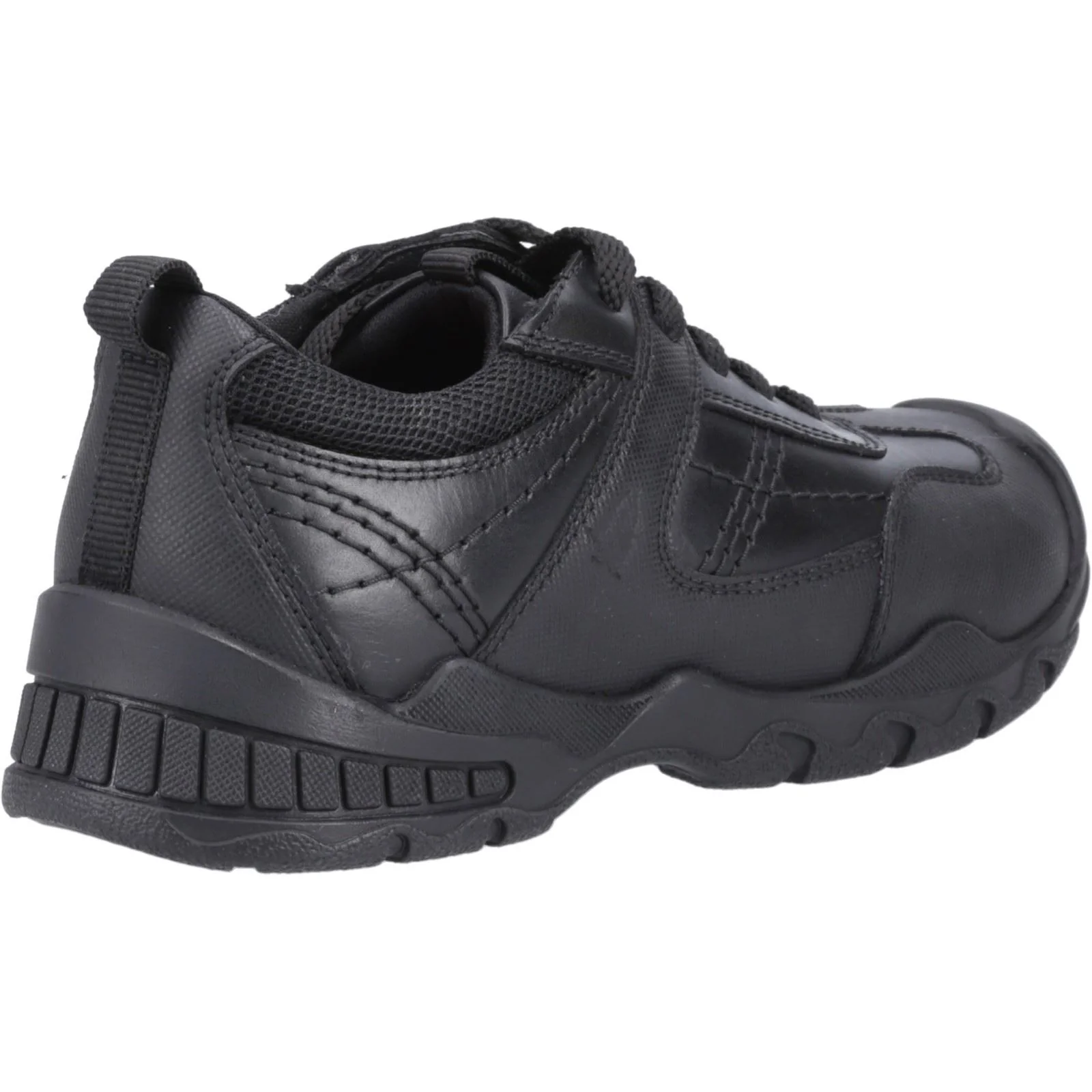 Hush Puppies Travis Leather Youth Black Lace-Up Shoes - Image 2