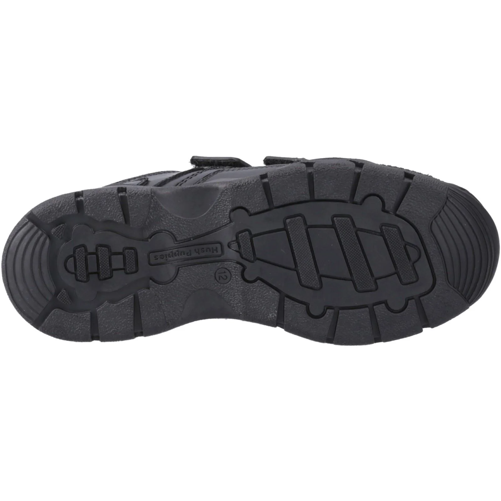 Hush Puppies Tristen Leather Youth Black Loafers - Image 3