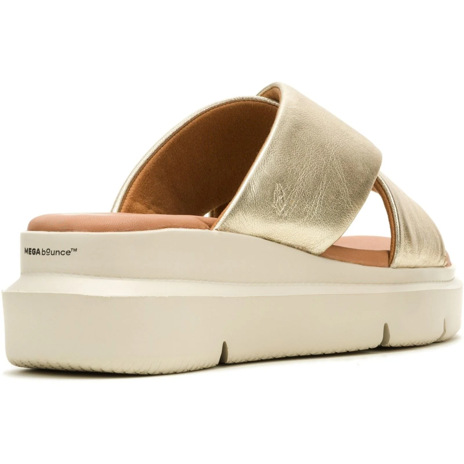 Hush Puppies Uplift Leather Women's Champagne Sandals - Image 2