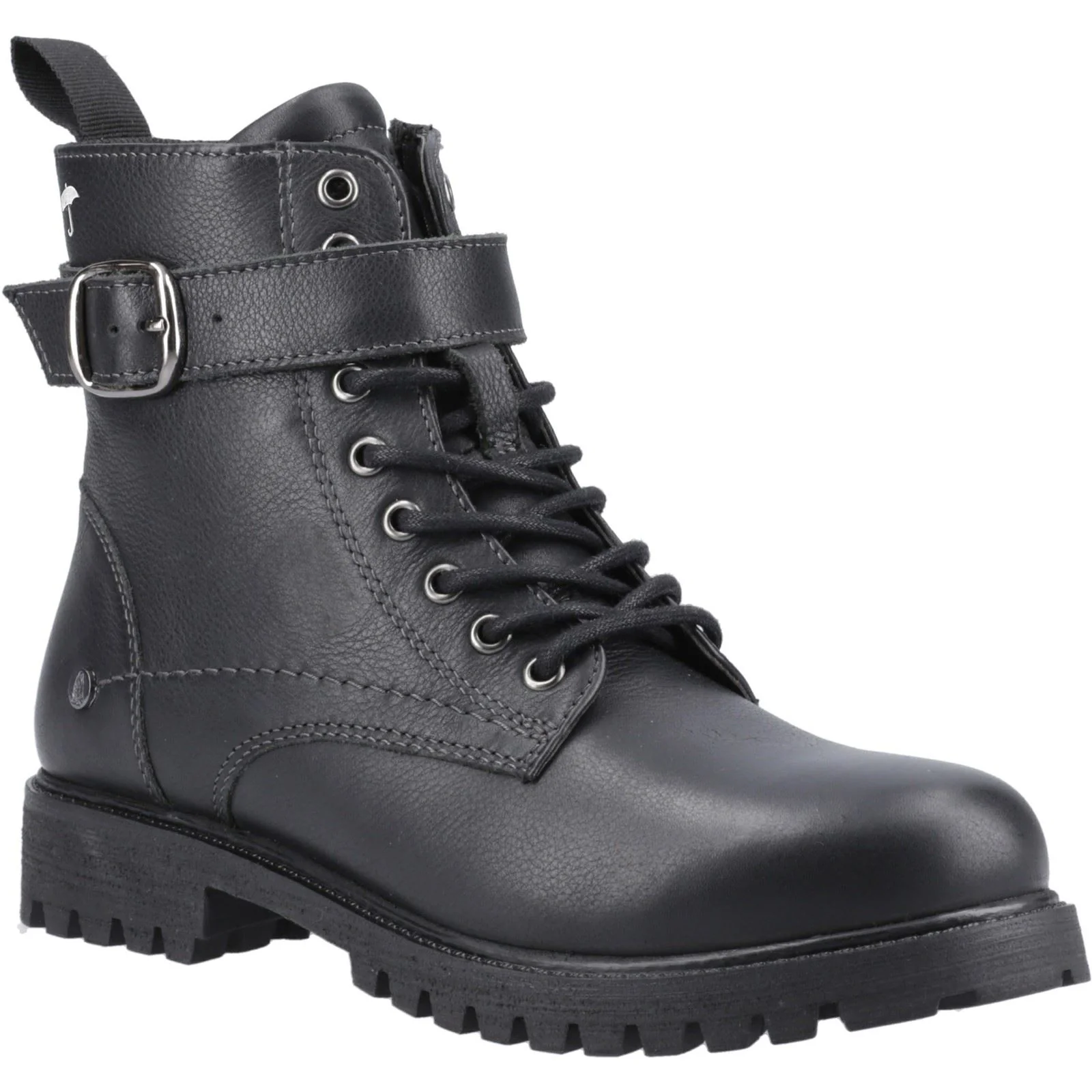Hush Puppies Wanda Leather Women's Black Boots