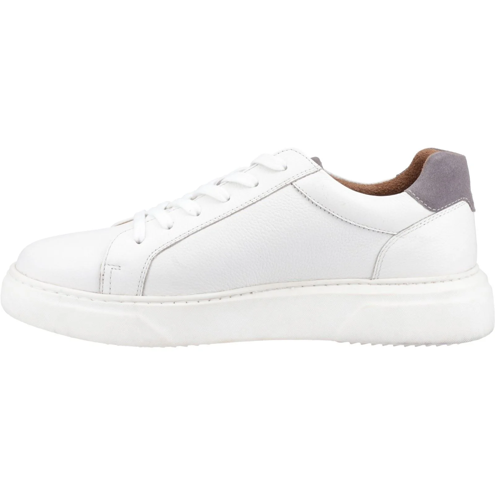 Hush Puppies Whelan Leather Men's White Trainers - Image 4