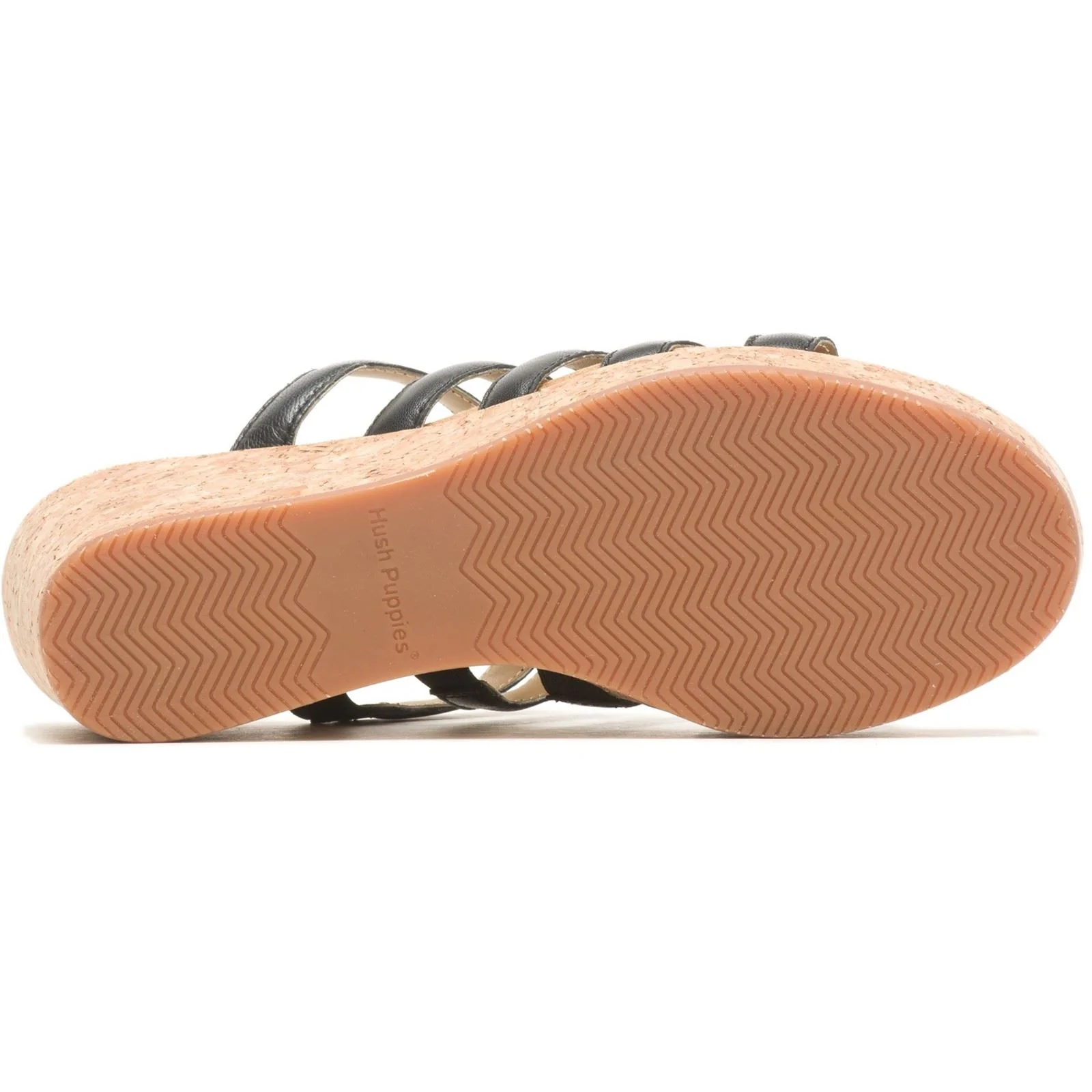 Hush Puppies Willow Slide Leather Women's Black Wedges - Image 3