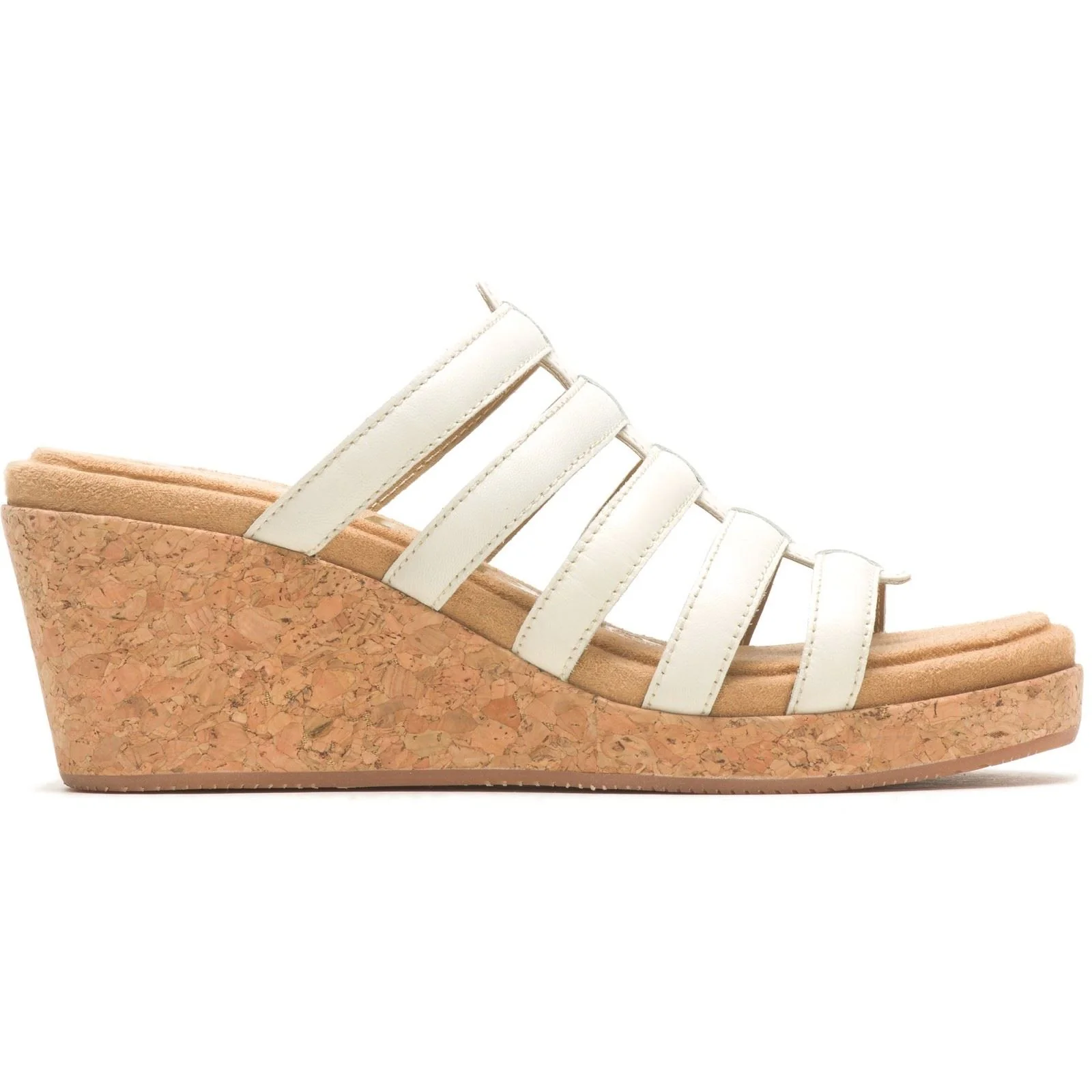 Hush Puppies Willow Slide Leather Women's White Wedges - Image 5