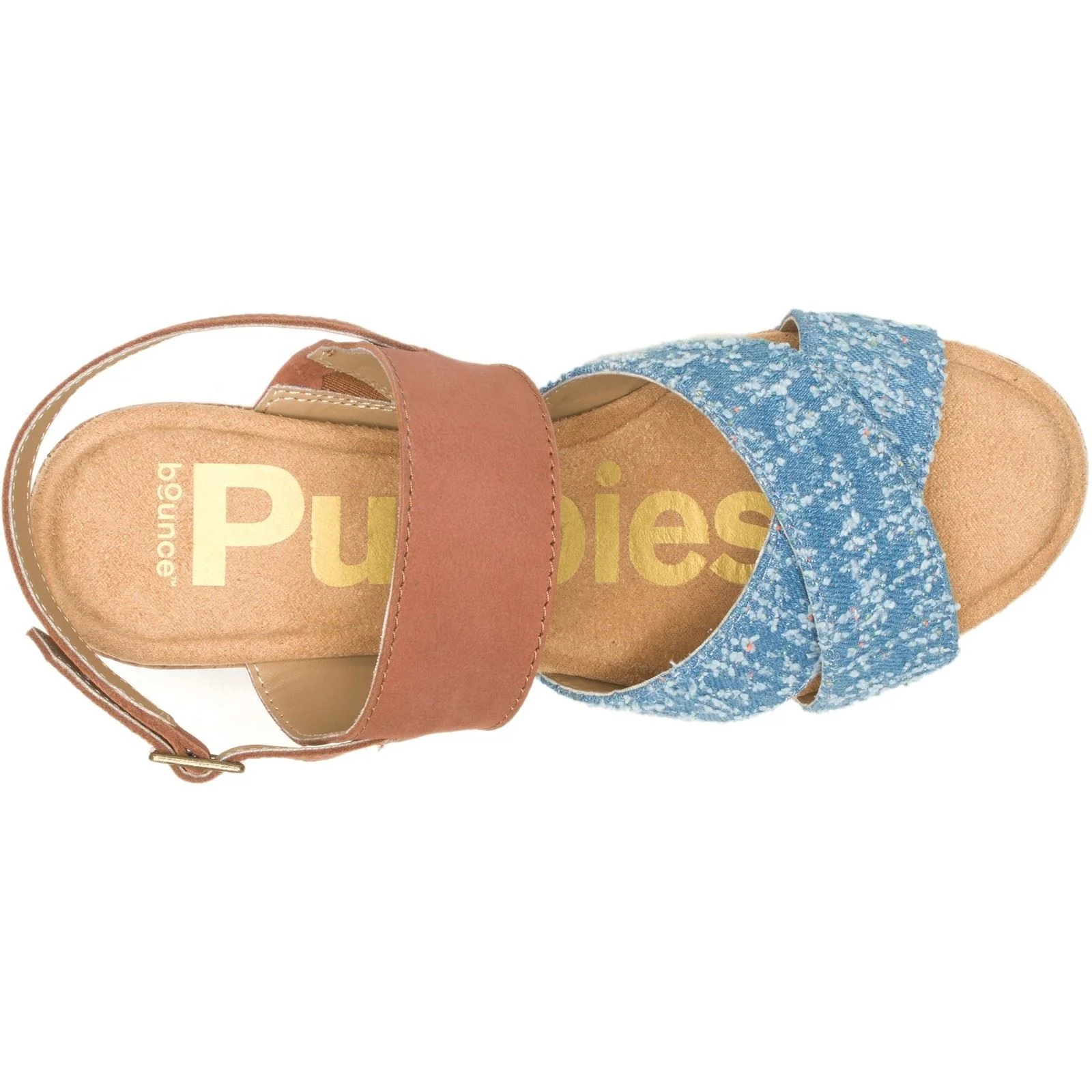 Hush Puppies Willow X Band Suede Women's Denim Sandals - Image 4