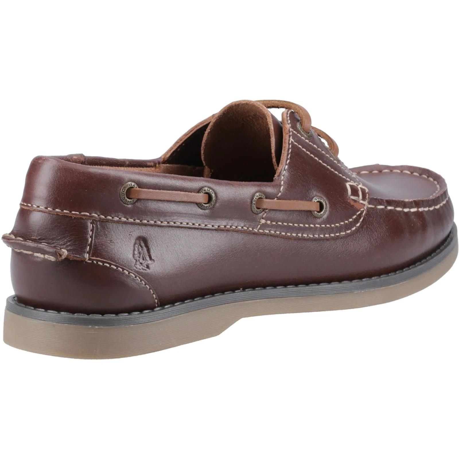 Hush Puppies Wilson Leather Men's Brown Boat Shoes - Image 2