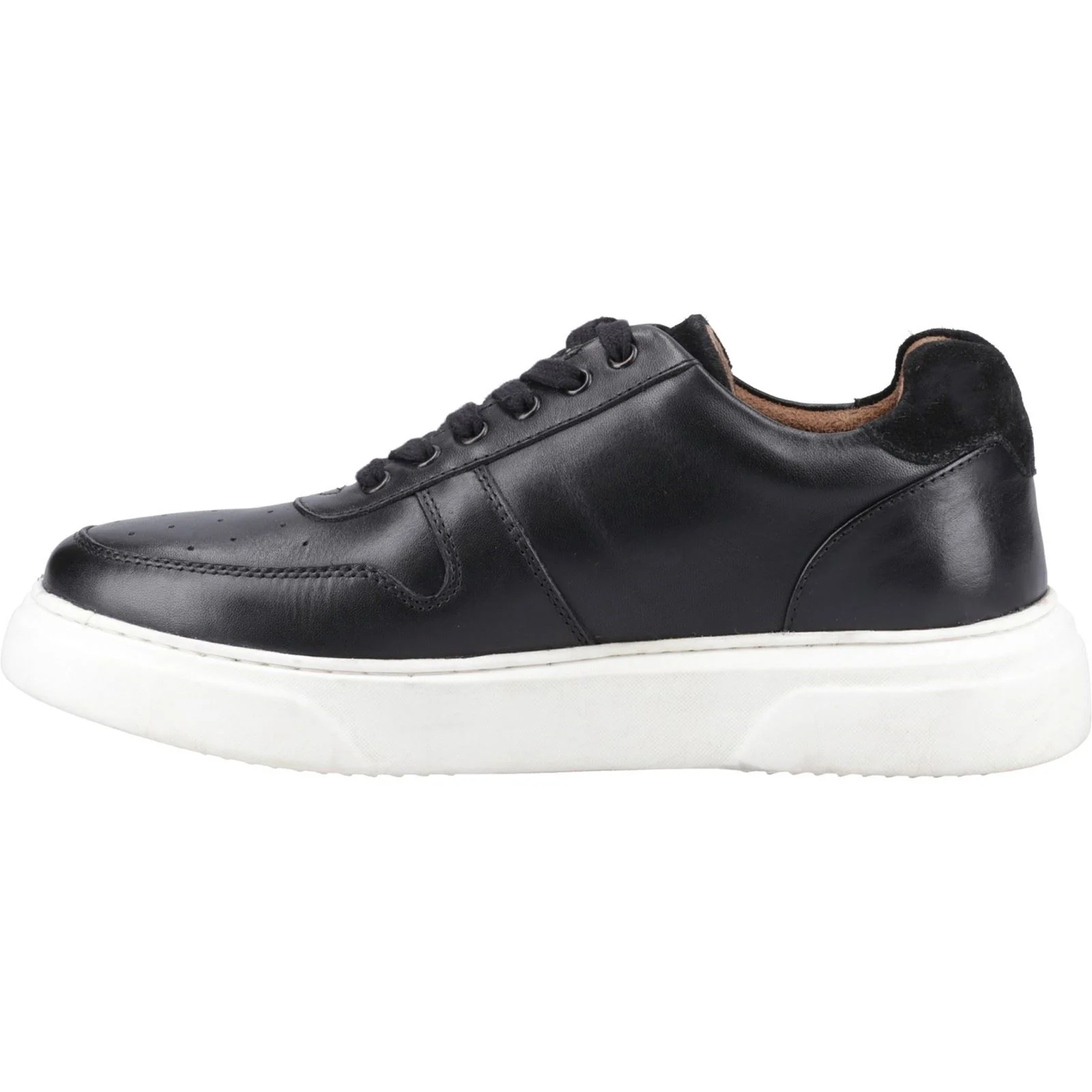 Hush Puppies Wyatt Leather Men's Black Trainers - Image 4