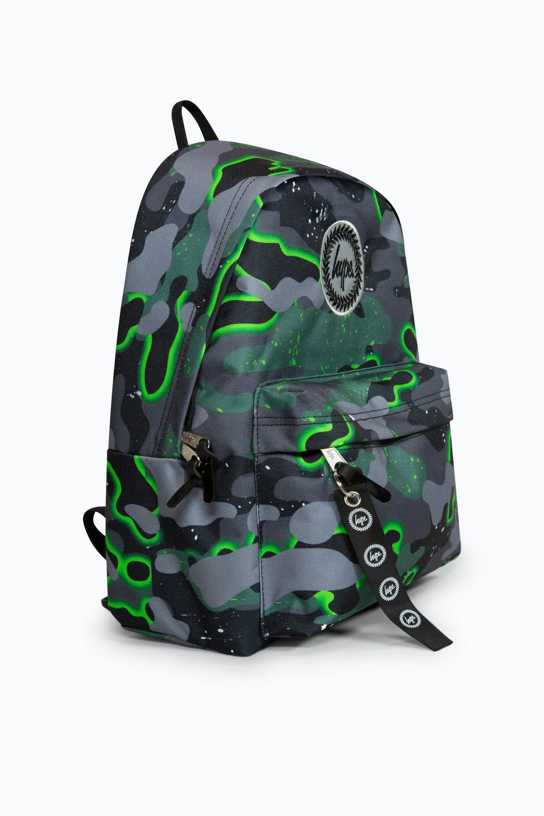 Hype Iconic Boy's Green Glow Camo Backpack - Image 2