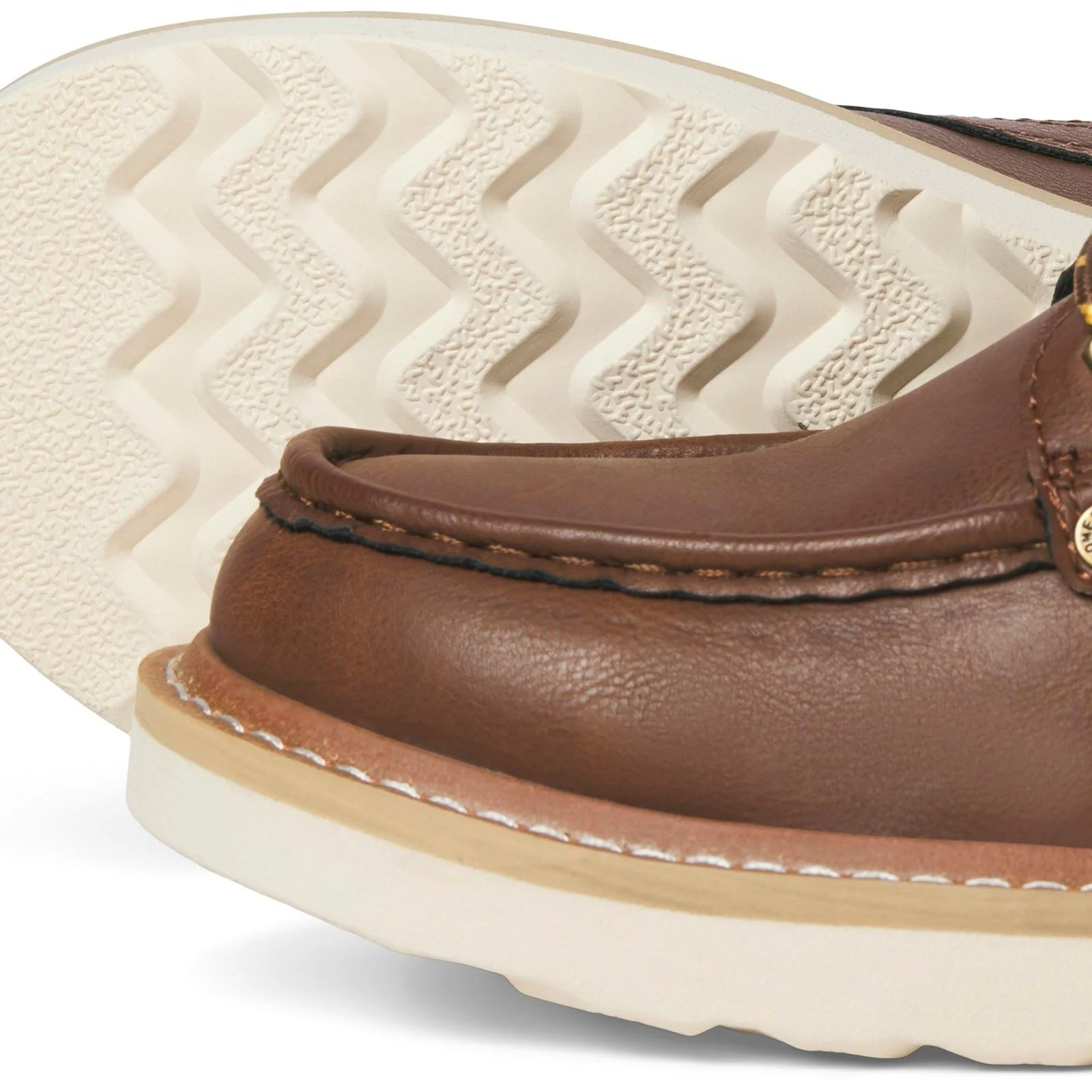Jack & Jones Archway Moc Polyurethane Men's Cognac Ankle Boots - Image 5