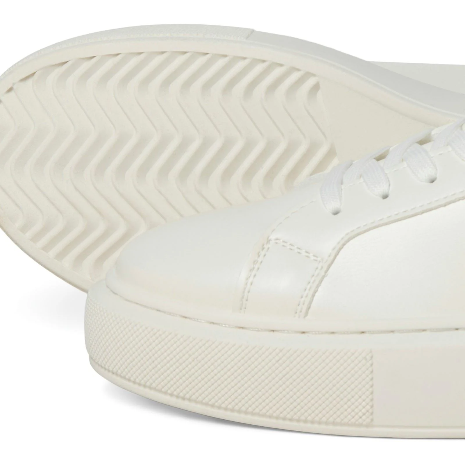 Jack & Jones Aspire Cupsole Polyurethane Men's White Trainers - Image 5