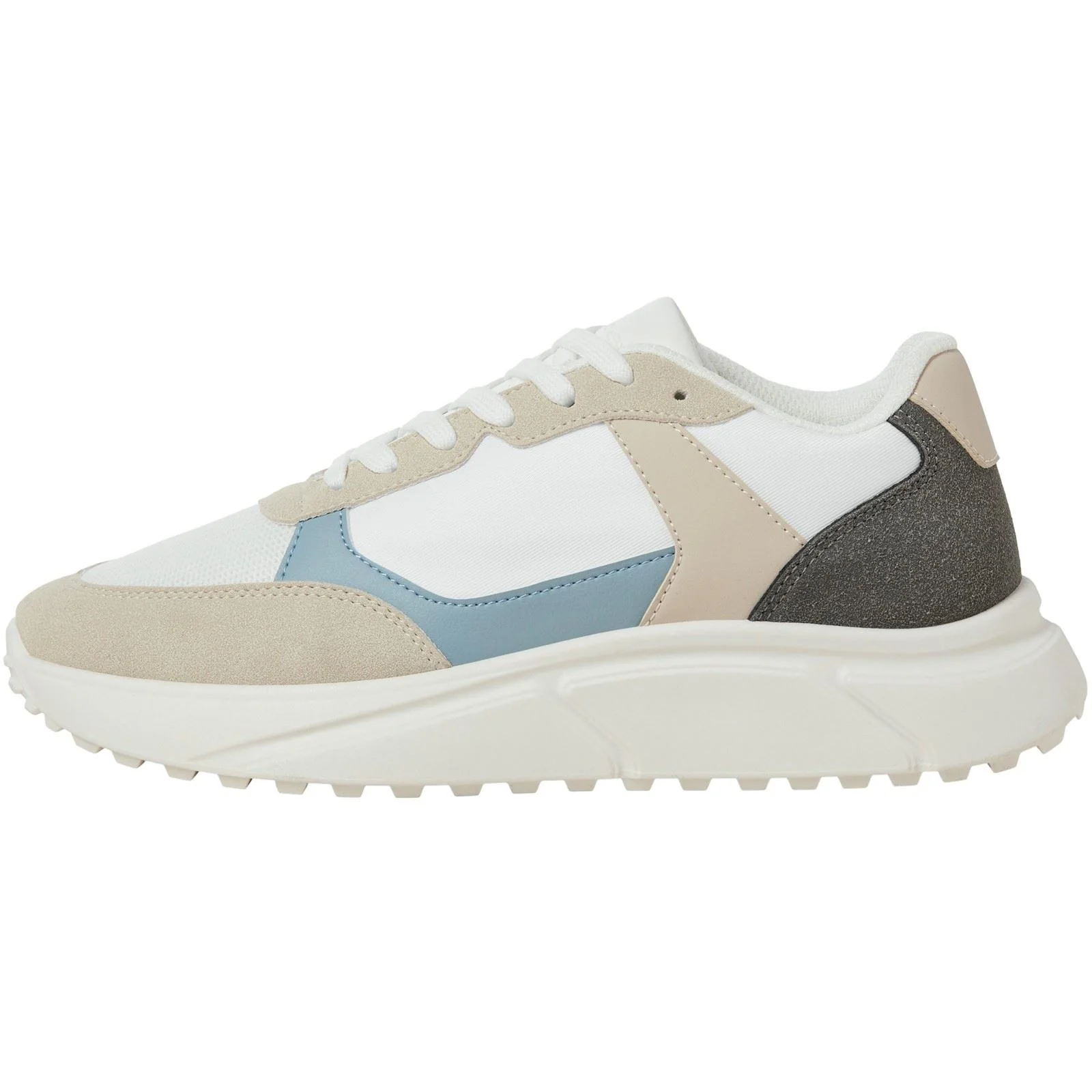 Jack & Jones Aspire Runner Polyurethane Men's Moonbeam/Citadel Trainers - Image 3