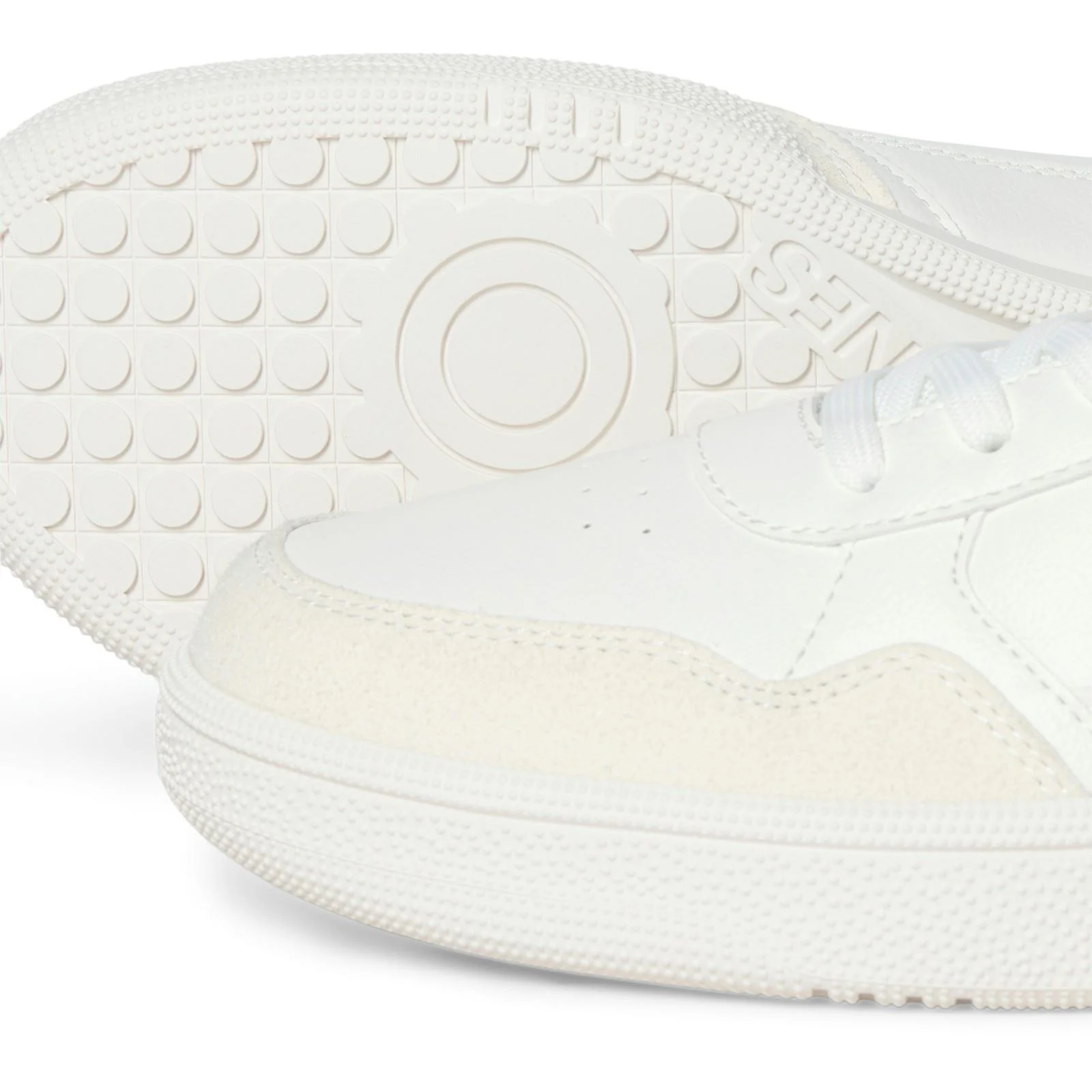 Jack & Jones Bounce Polyurethane Men's White/Navy Blazer Trainers - Image 5