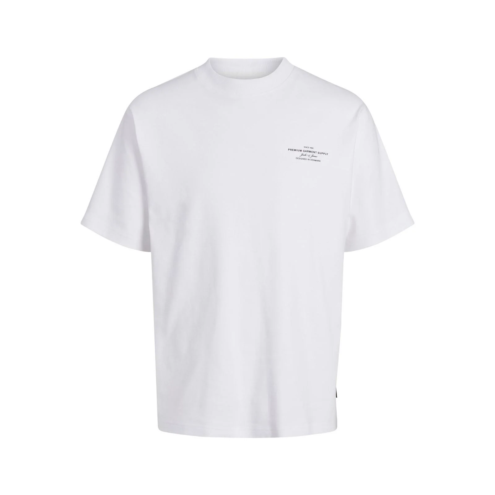 Jack & Jones Chad Branding Cotton Men's White T-Shirt - Image 4
