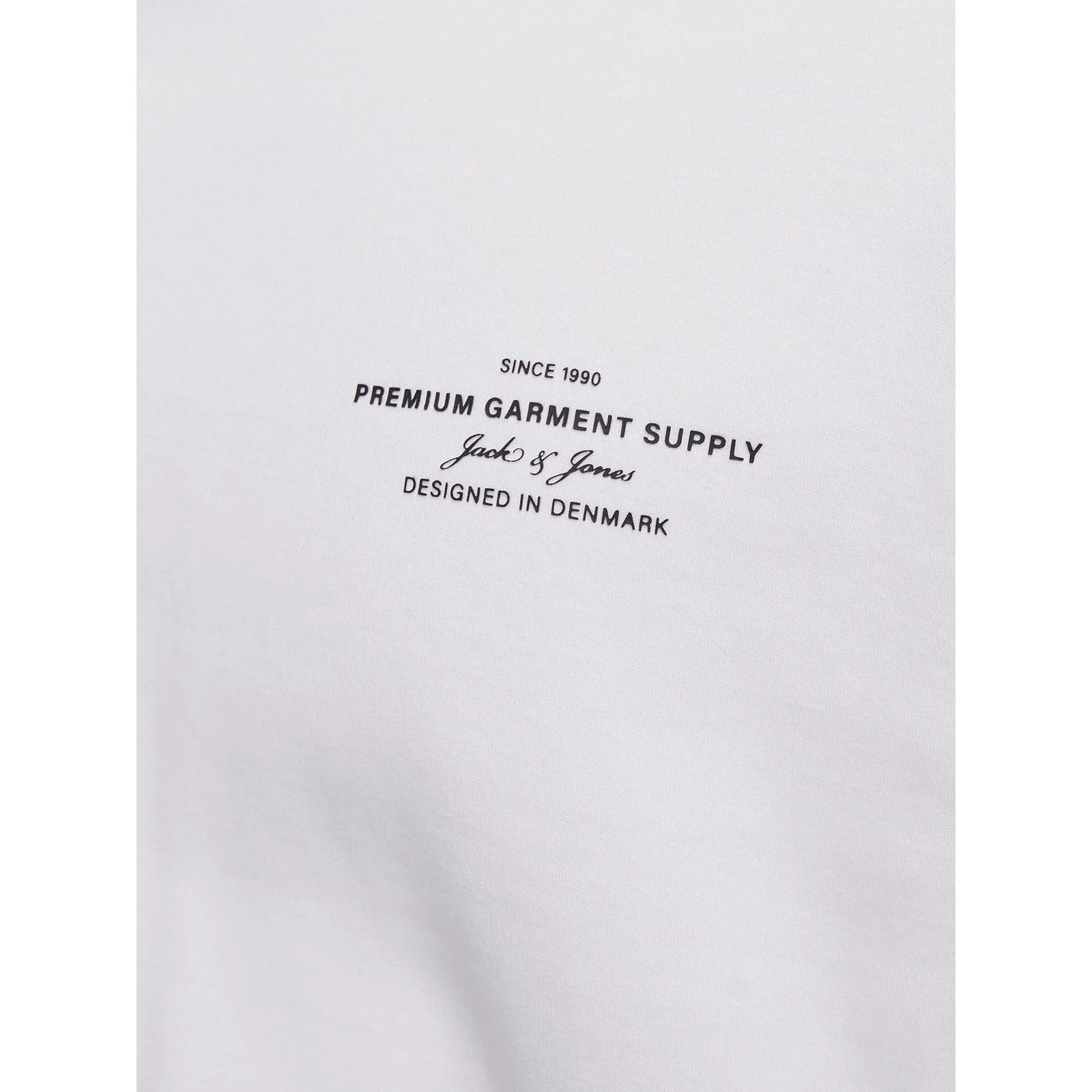 Jack & Jones Chad Branding Cotton Men's White T-Shirt - Image 5