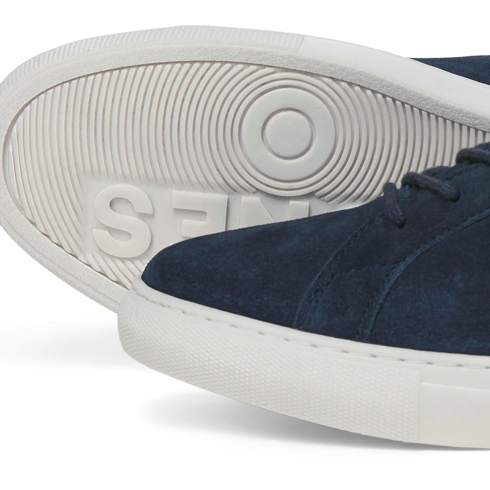 Jack & Jones Galaxy Suede Suede Men's Navy Blazer Trainers - Image 5