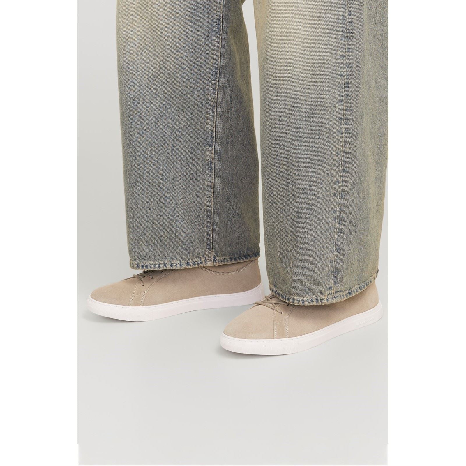 Jack & Jones Galaxy Suede Suede Men's Plaza Taupe Trainers - Image 7