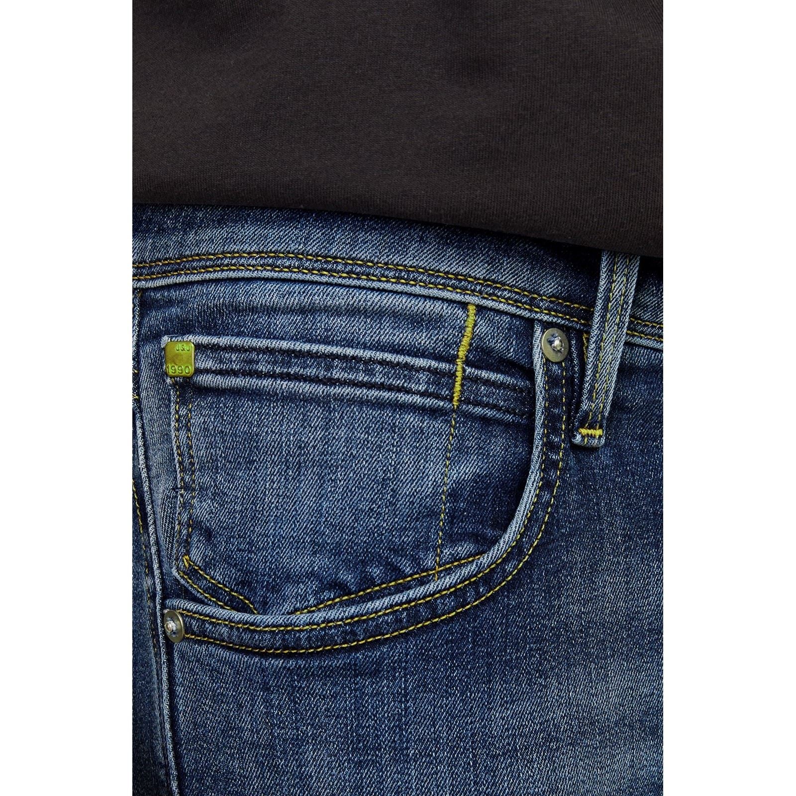 Jack & Jones Glenn Fox Cotton Men's Blue Slim Jeans - Image 6