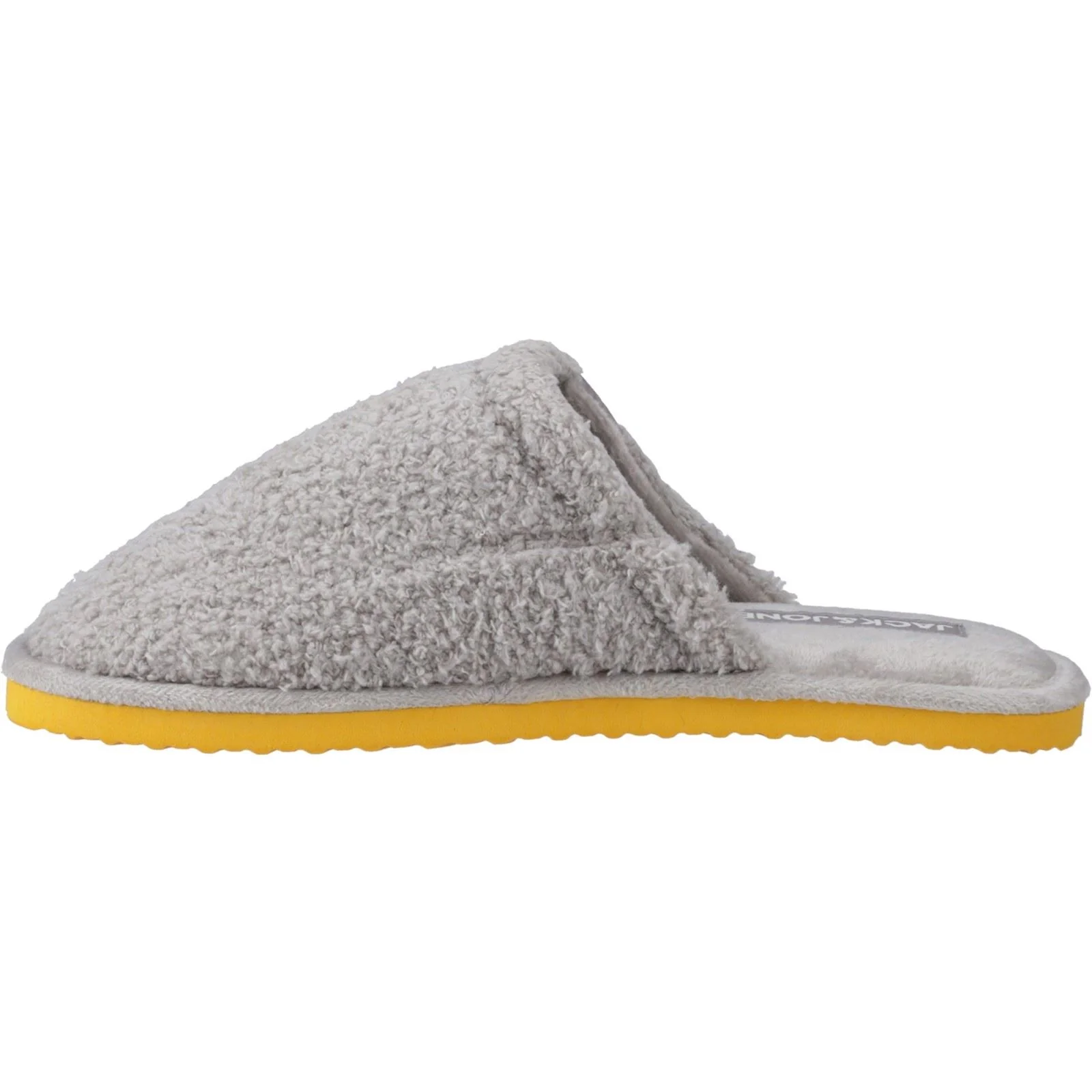 Jack & Jones Men's Harry Fluff Slipper in Frost Grey - Image 4