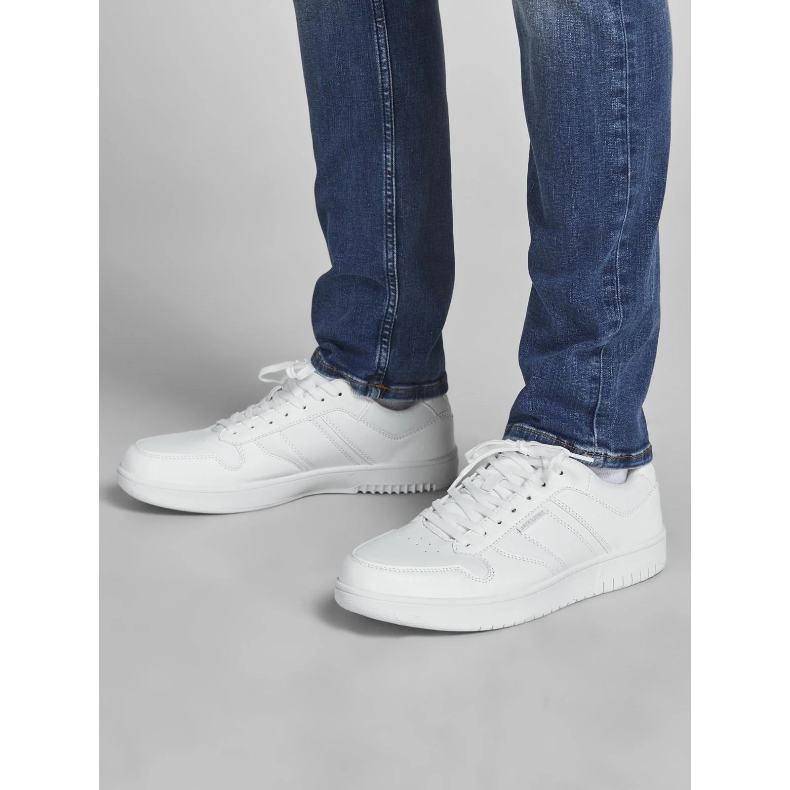 Jack & Jones Jam Low Polyurethane Men's White Trainers - Image 8