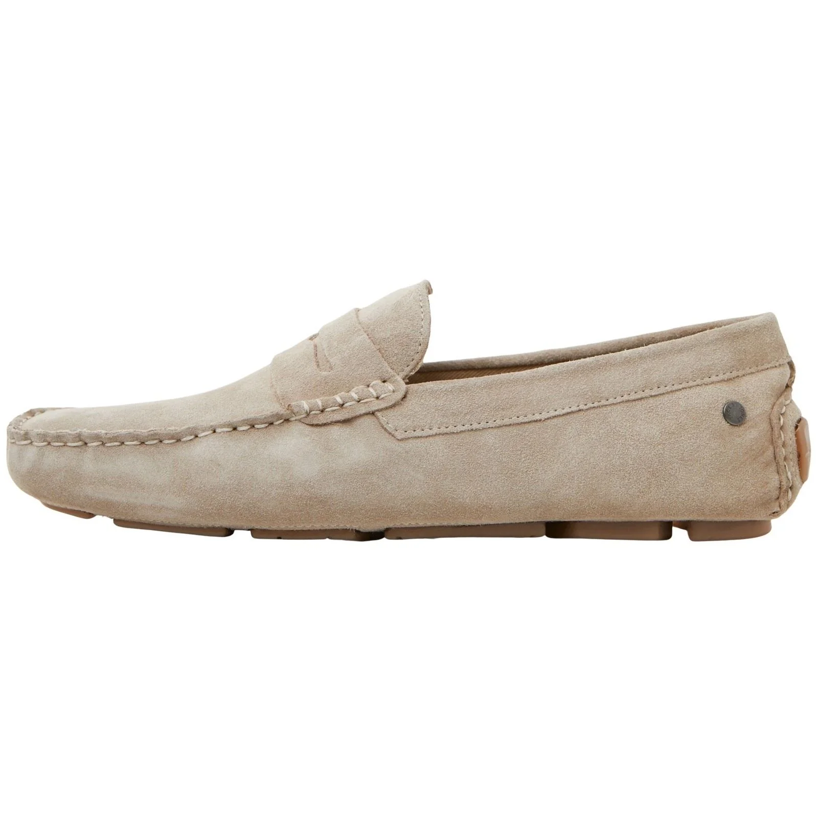 Jack & Jones Jensen Suede Men's Moonbeam Loafers - Image 3