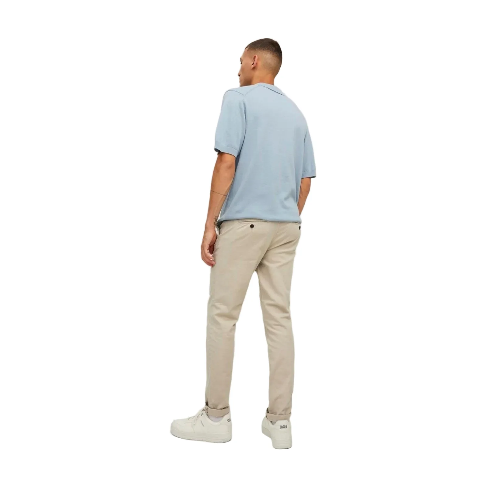 Jack & Jones Marco Cotton Men's Off White Chino Pants - Image 2