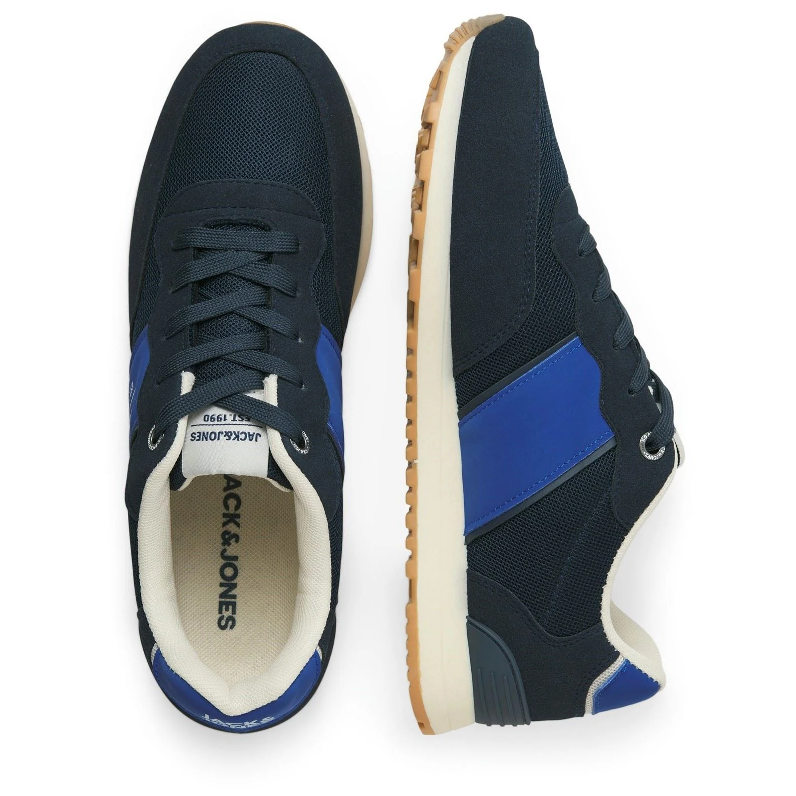 Jack & Jones Spirit Runner Polyurethane Men's Medieval Blue Trainers - Image 3
