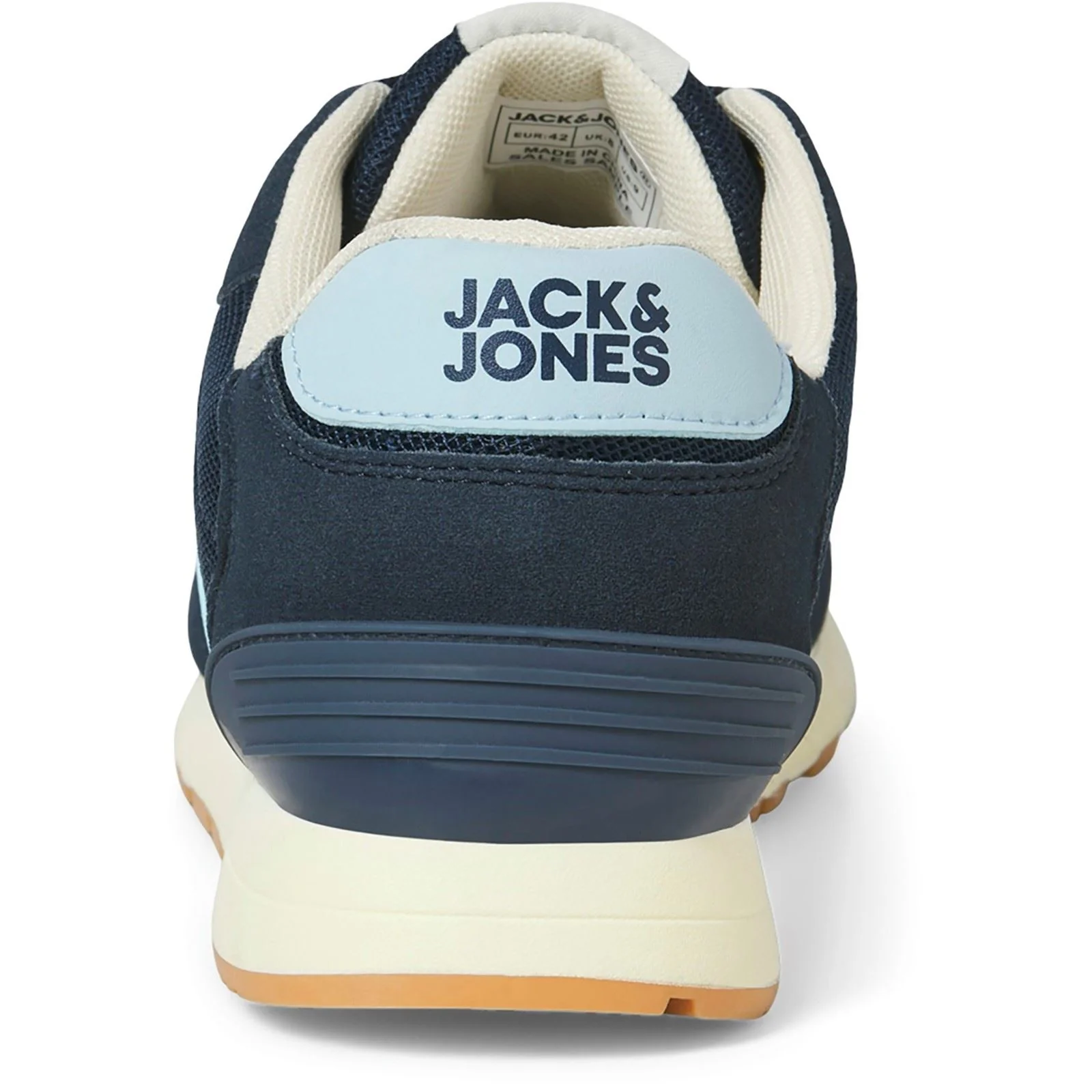 Jack & Jones Spirit Runner Polyurethane Men's Navy Blazer/Glacier Ice Trainers - Image 2