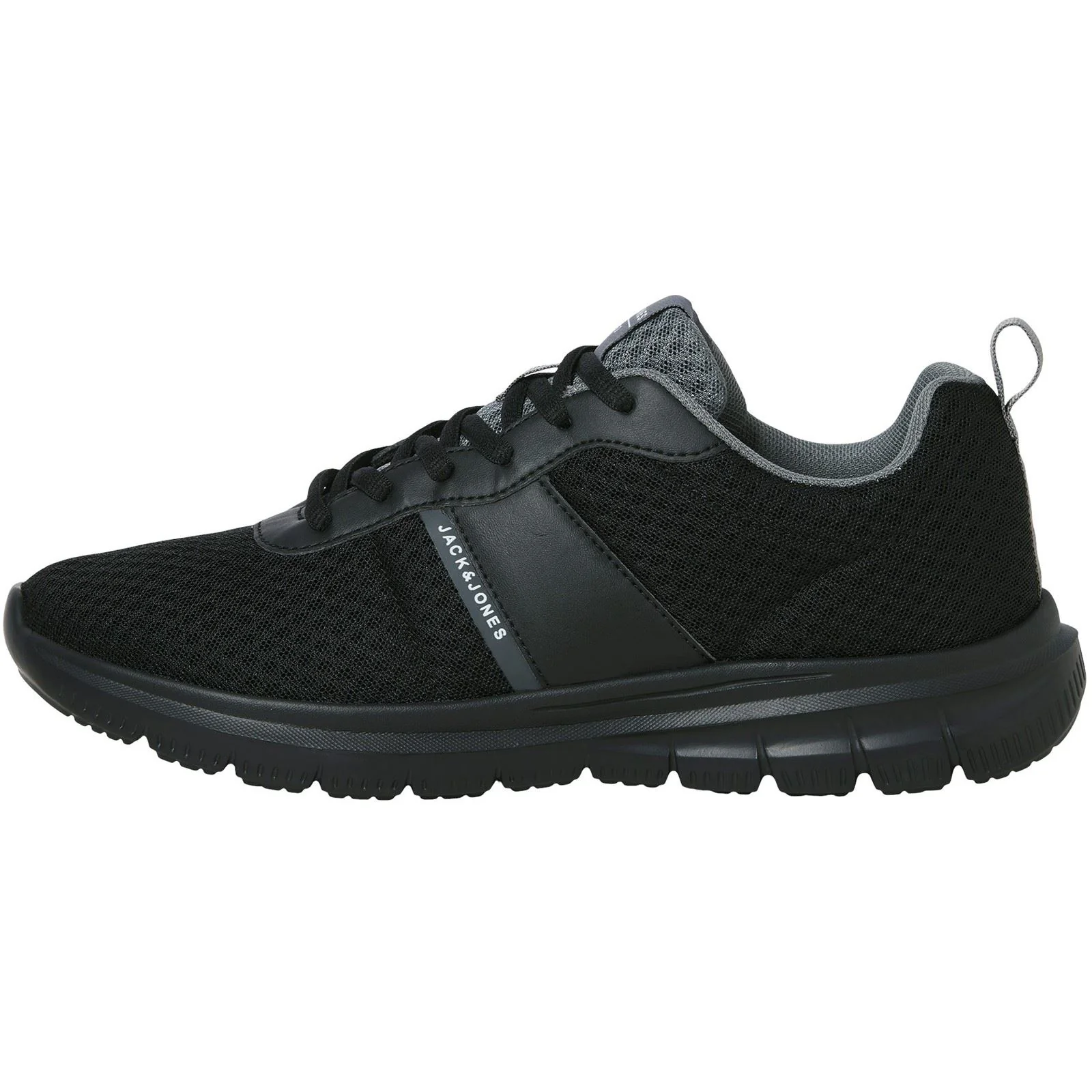 Jack & Jones Taylor Mesh Polyurethane Men's Black Standard Trainers - Image 3