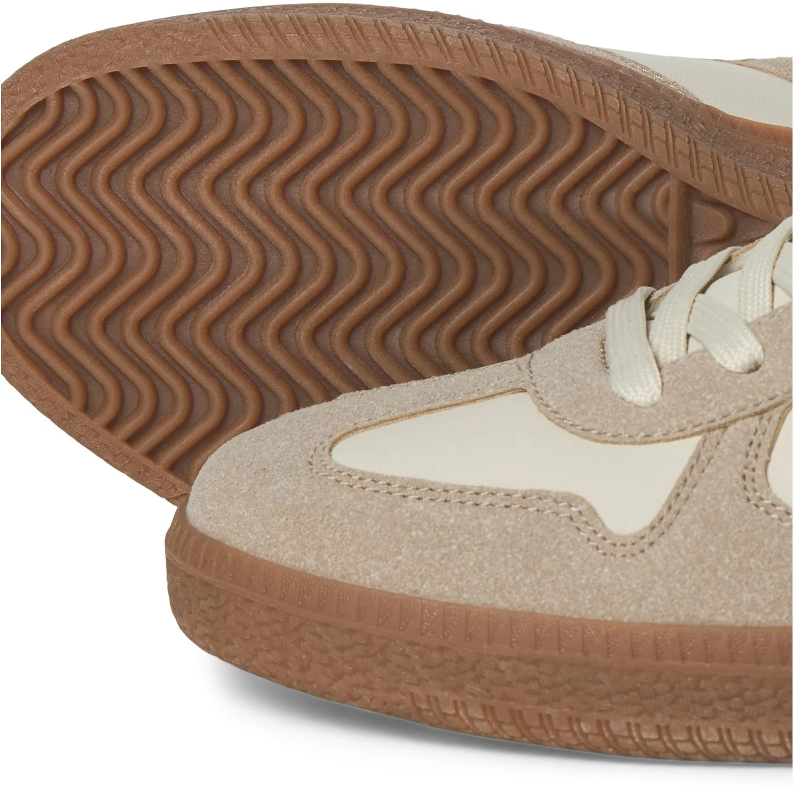 Jack & Jones Valencia Polyurethane Men's Fog Savannah Tan Trainers - Image 5