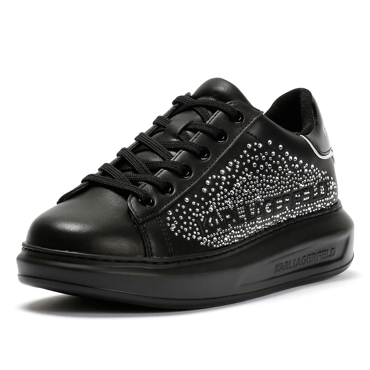 Karl Lagerfeld Kapri Konstellation Leather Women's Black/Silver Trainers - Image 3