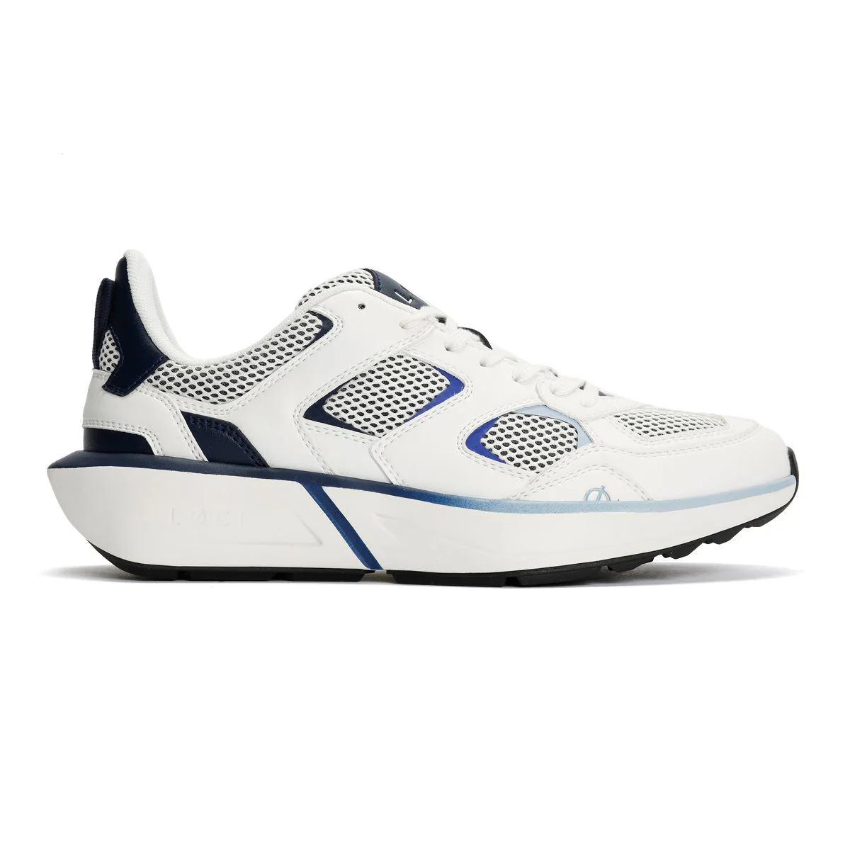LØCI VØLT White/Navy/Blue Trainers - Image 5