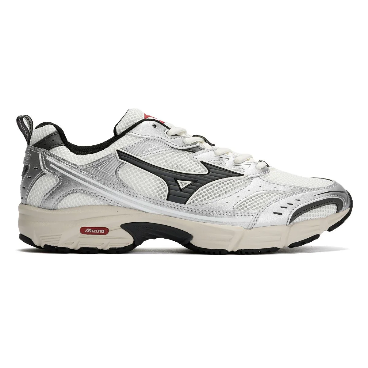 Mizuno MXR Sport Snow White/Magnet/Silver Trainers - Image 5