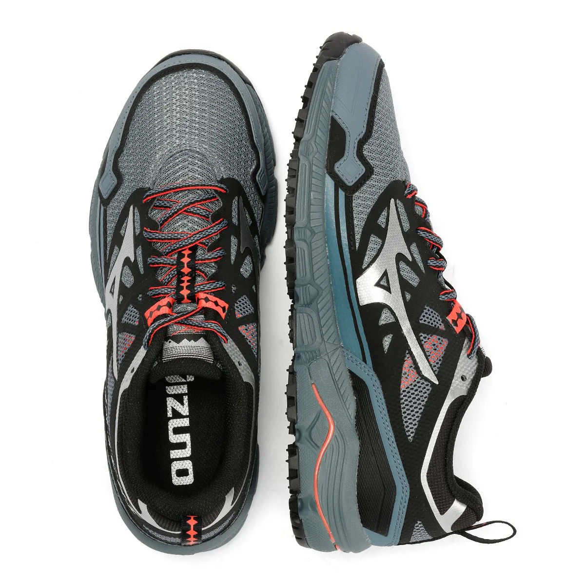 Mizuno Wave Daichi LS Stormy Weather/Silver Trainers - Image 8