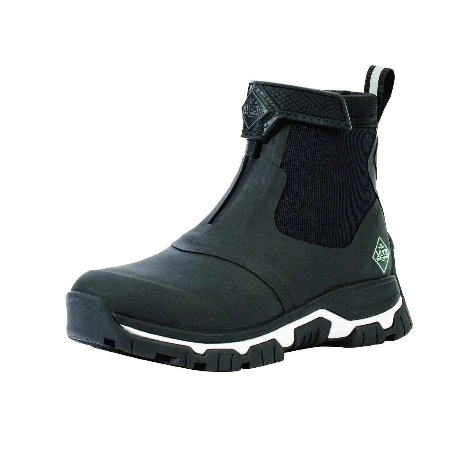 Muck Boots Women's Apex Mid Zip Wellington in Black/White - Image 7