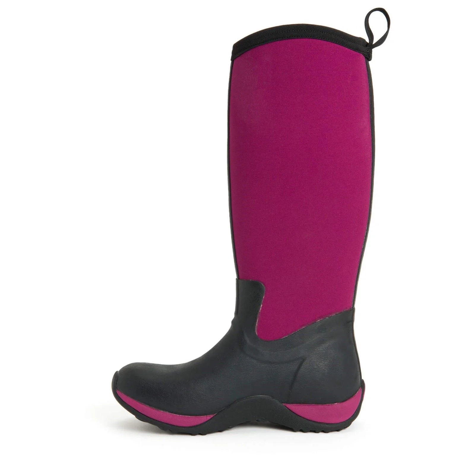Muck Boots Women's Arctic Adventure Pull On Wellington Boot in Black/Maroon - Image 7
