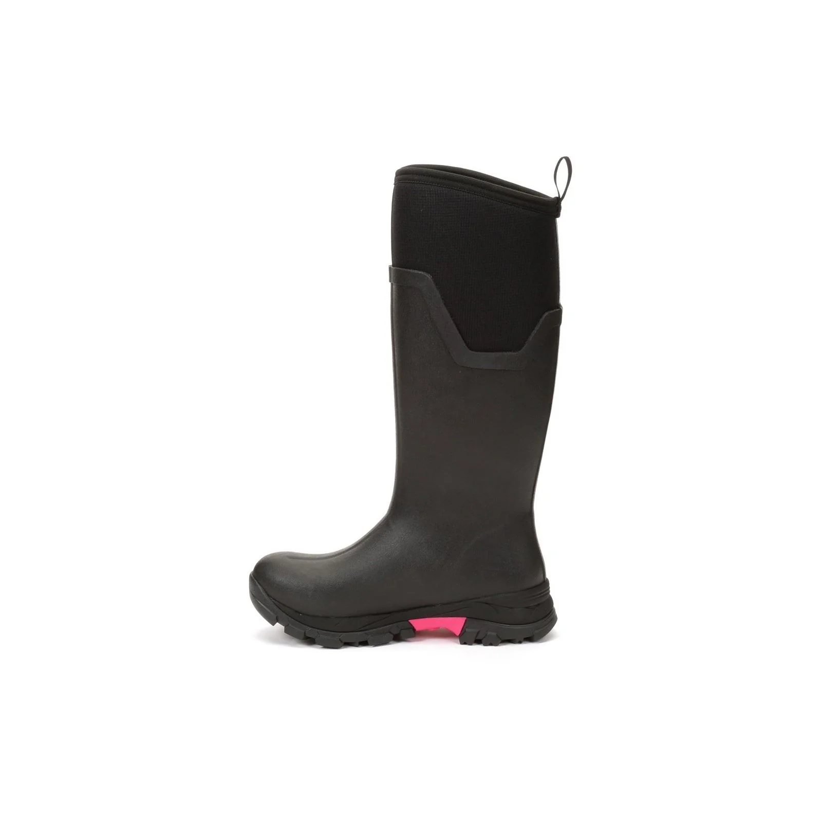 Muck Boots Women's Arctic Ice Tall Wellingtons in Black/Hot Pink - Image 7