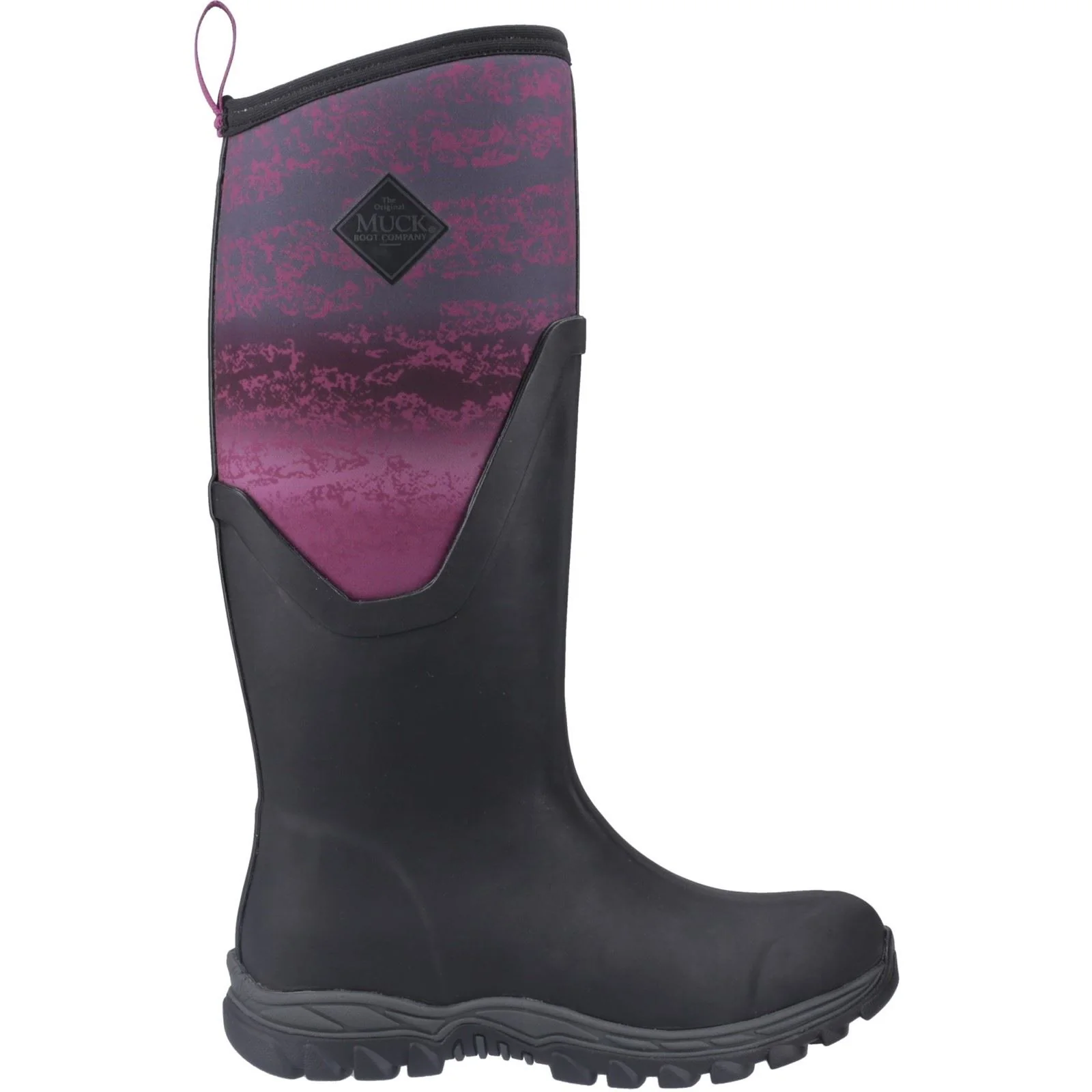 Muck Boots Arctic Sport II Tall Rubber Women's Black/Magenta Fade Winter Knee High Boots - Image 6