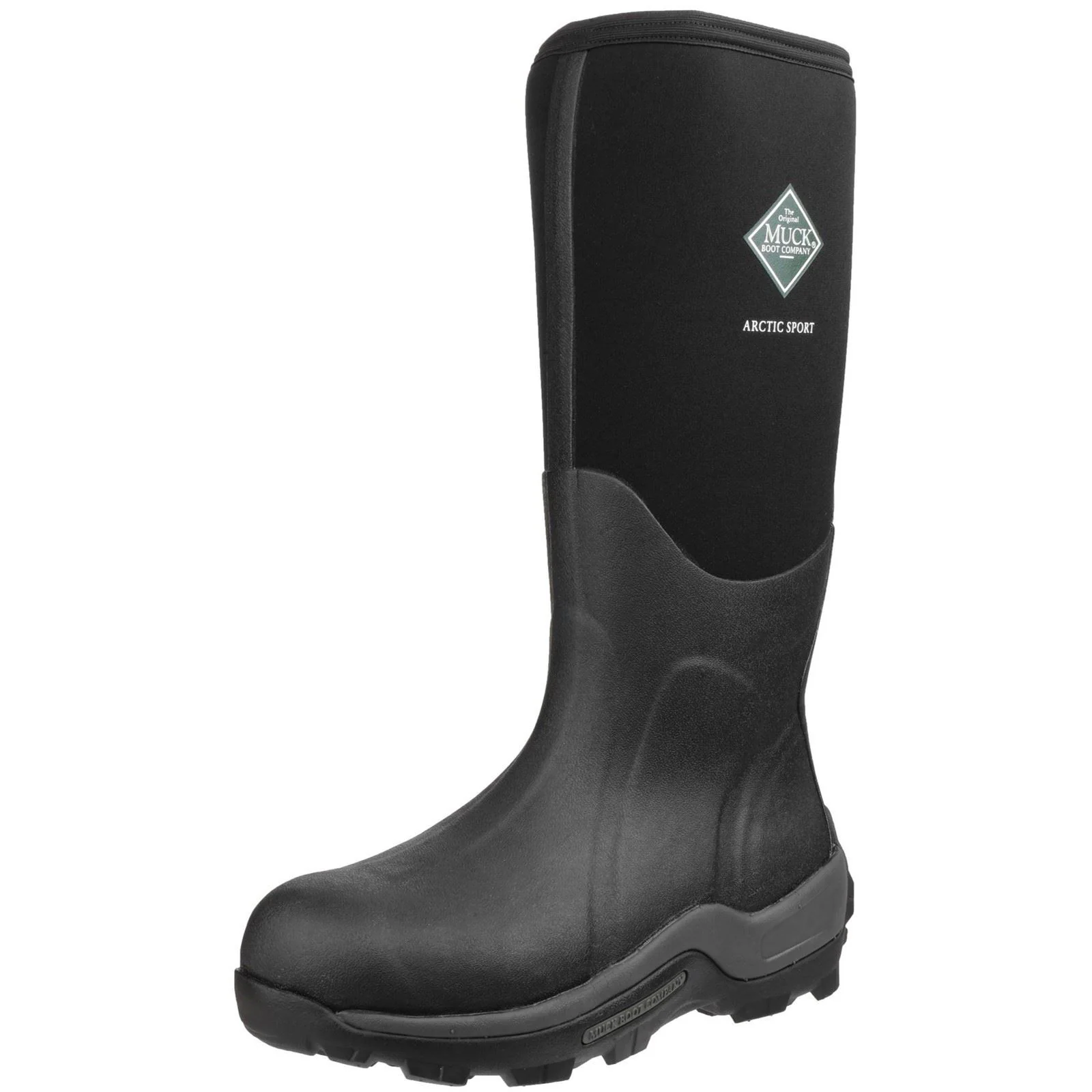 Muck Boots Arctic Sport Pull On Wellington Boot in Black/Black - Image 6