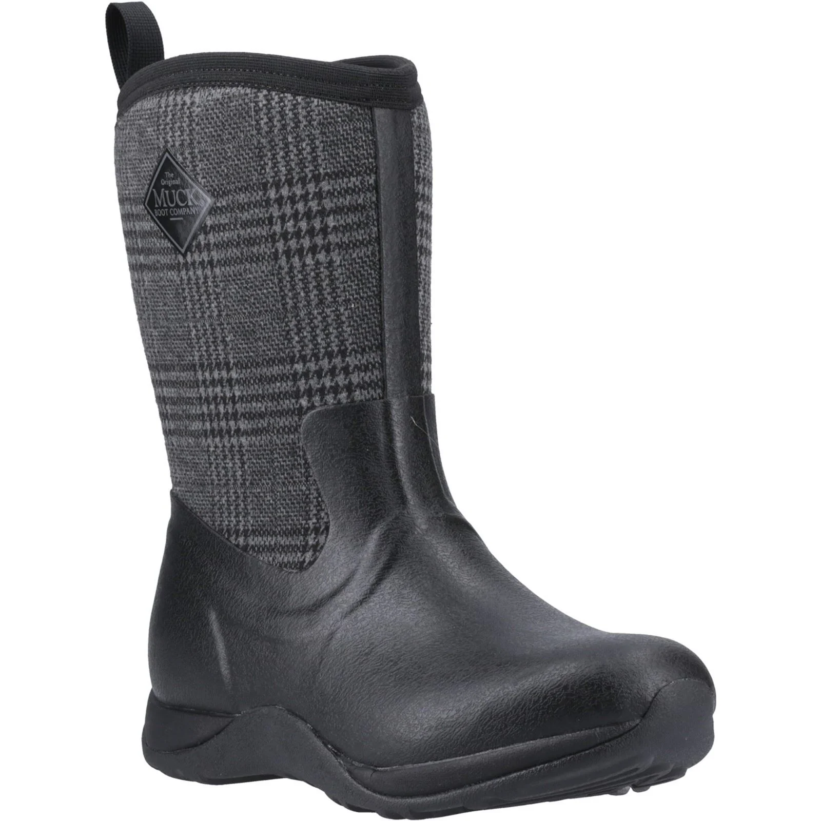 Muck Boots Arctic Weekend Rubber Women's Black/Plaid Winter Mid Calf Boots