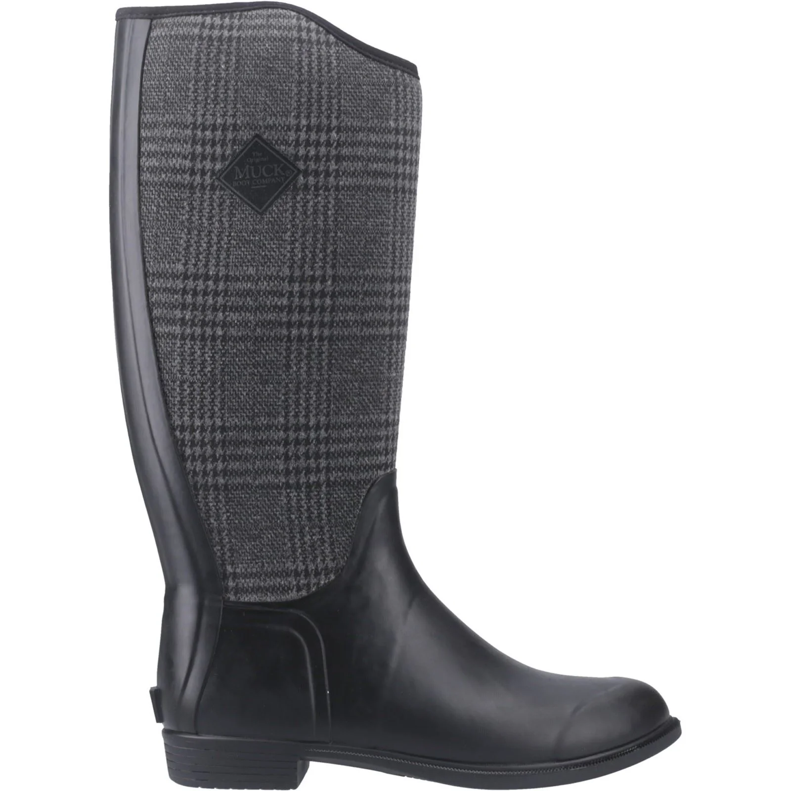 Muck Boots Derby Tall Rubber Women's Black/Plaid Winter Knee High Boots - Image 5